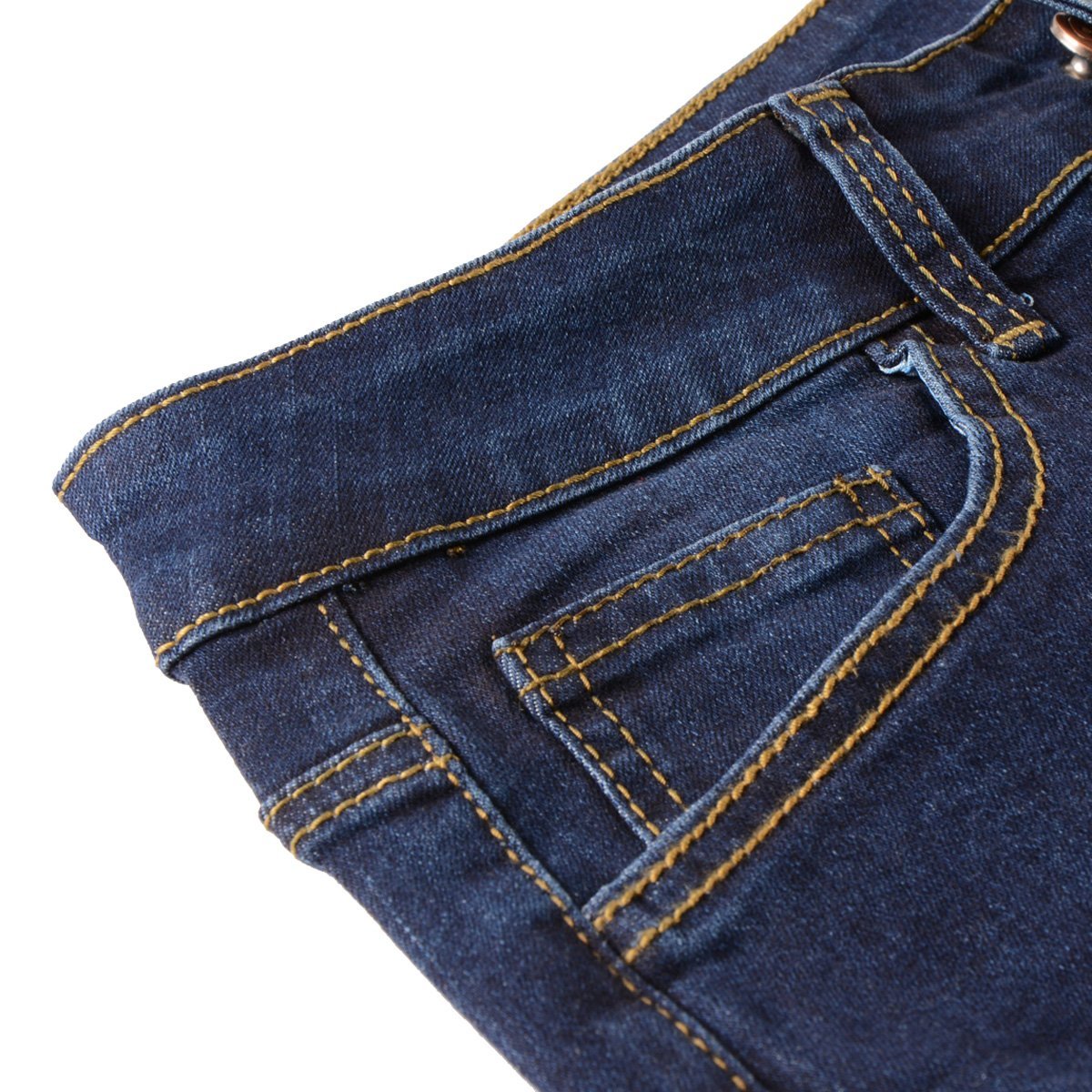 Vanberfia Women's Stretchy Denim Mid Rise Jean Shorts with Pockets - Comfortable High Waist Denim Shorts for Summer, Casual Wear, Beach & Outdoor Activities
