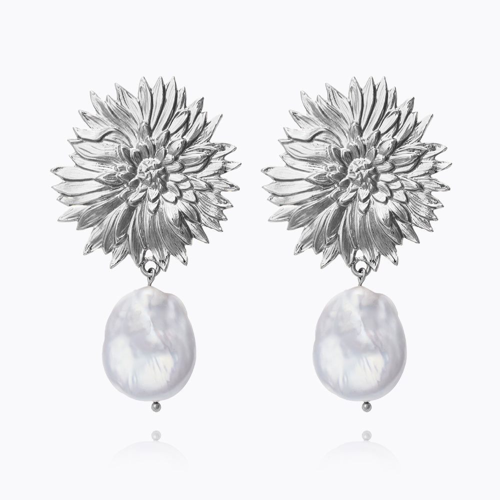 Noeli Pearl Earrings - Classic Stud Earrings for Women, Genuine Freshwater Pearls, Hypoallergenic, Elegant Gift for Wedding, Anniversary & Special Occasions | Perfect for Office Wear, Date Night & Formal Events