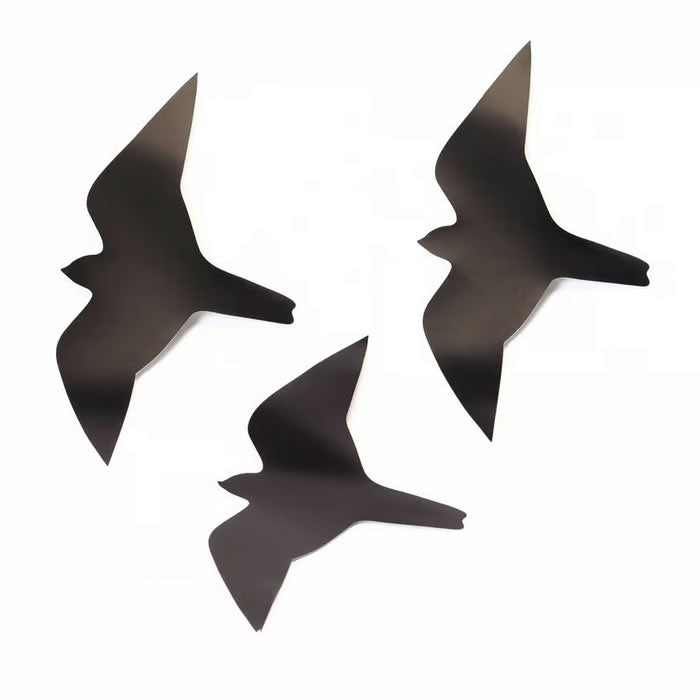 Hawk Bird Deterrent Window Decals - UV Reflective Anti-Collision Stickers for Glass Windows (6 Pack) | Prevent Bird Strikes at Home, Office & Commercial Buildings