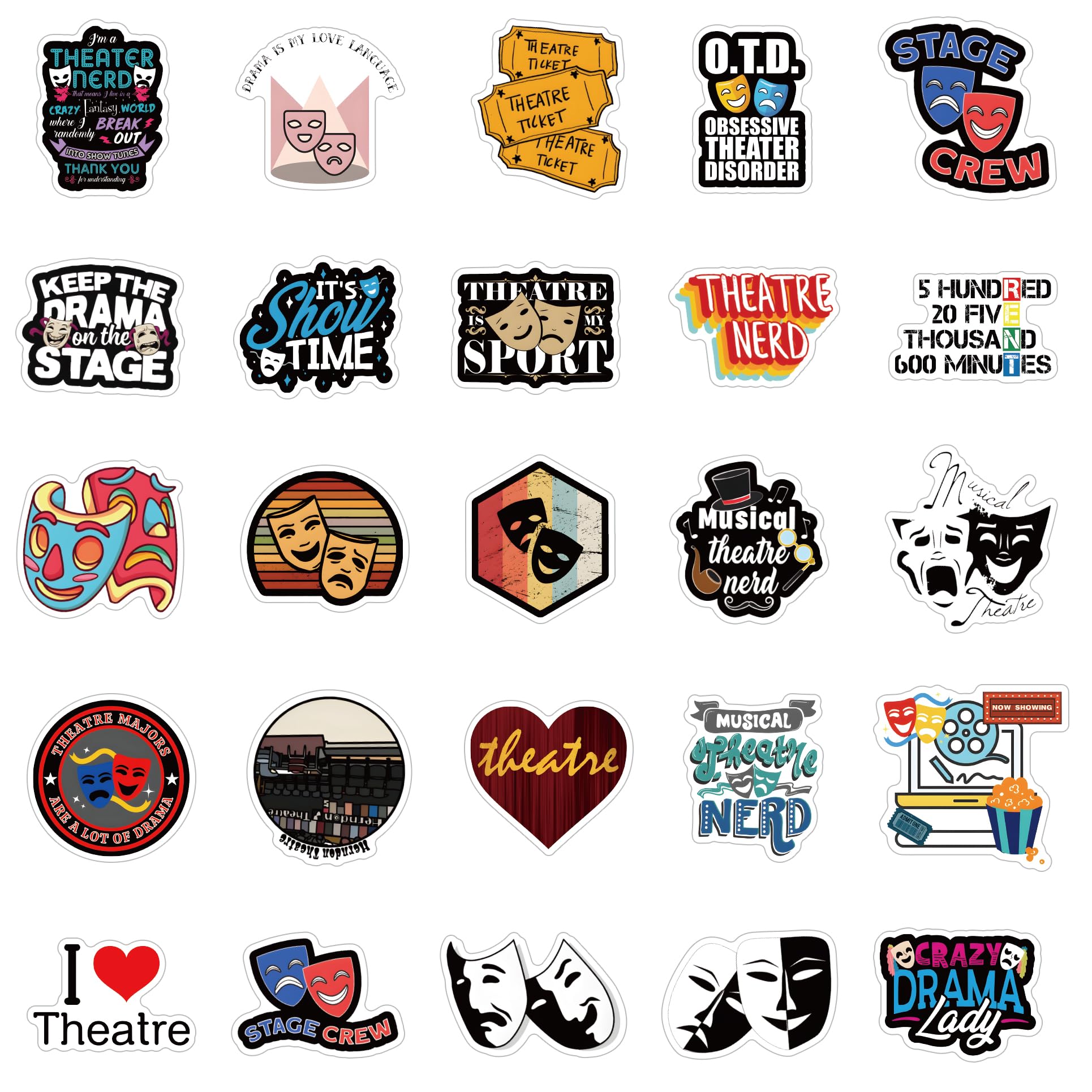 63Pcs Aesthetic Graffiti Waterproof Vinyl Stickers for Kids, Teens & Adults - Perfect for Water Bottles, Laptops, Suitcases - Great for Birthday Parties, Halloween Decorations & DIY Craft Projects