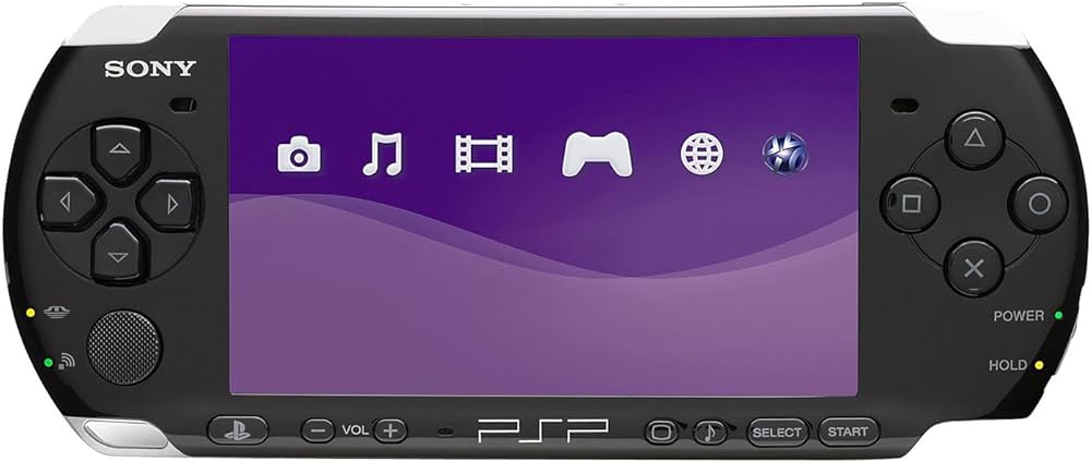 Sony PlayStation Portable PSP 3000 Handheld Gaming Console - Piano Black | Portable Gaming for Travel, Commute & Home Entertainment