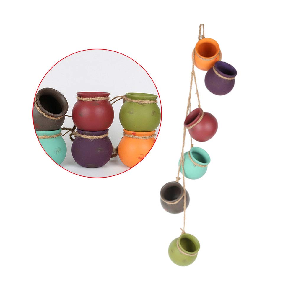 Hanging Ceramic Flower Pot Holder - Decorative Plant Pot for Indoor & Outdoor Plants | Perfect for Home, Garden, Balcony Decor