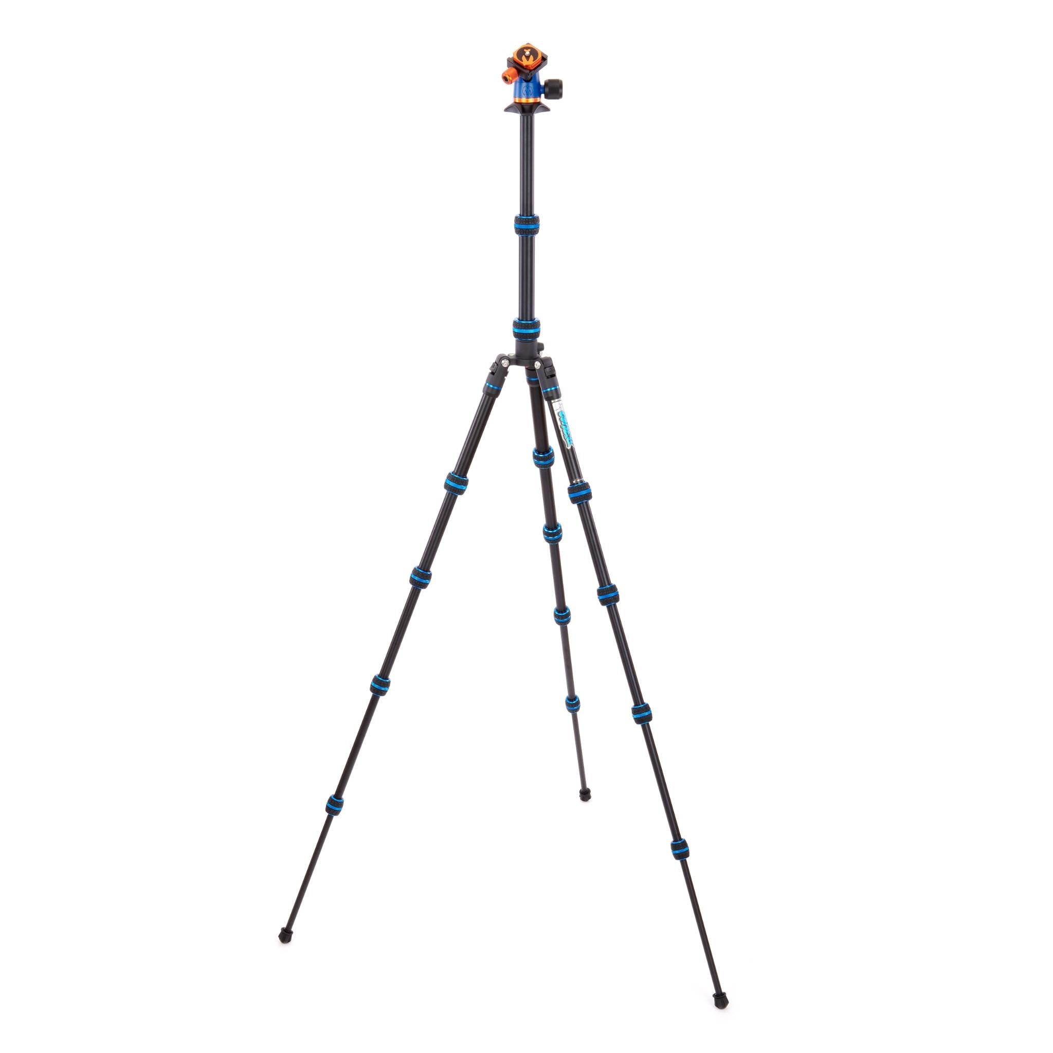 3 Legged Things Punks Corey 2.0 & Airhed Neo 2.0 Tripod System (Blue) - Professional Camera Tripod for Photography, Vlogging & Travel - Lightweight Aluminum Tripod with Ball Head
