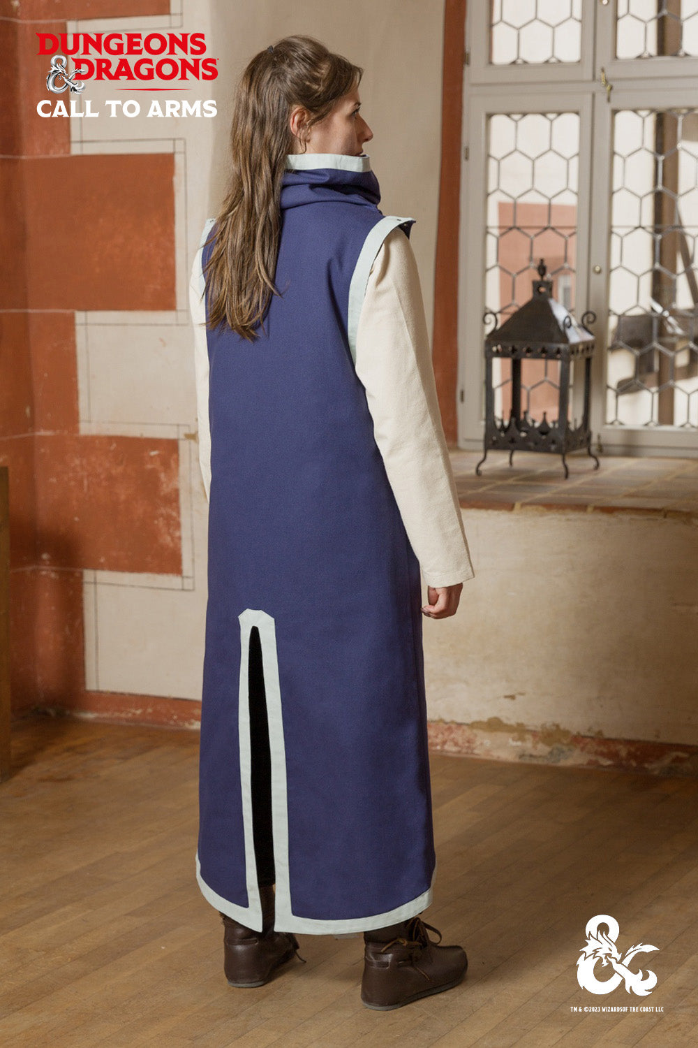 Dungeons & Dragons Cleric Tabard - Blue & Ice Blue Costume for Cosplay, LARP & Fantasy Roleplaying Games | Perfect for D&D, Halloween & Renaissance Faires
