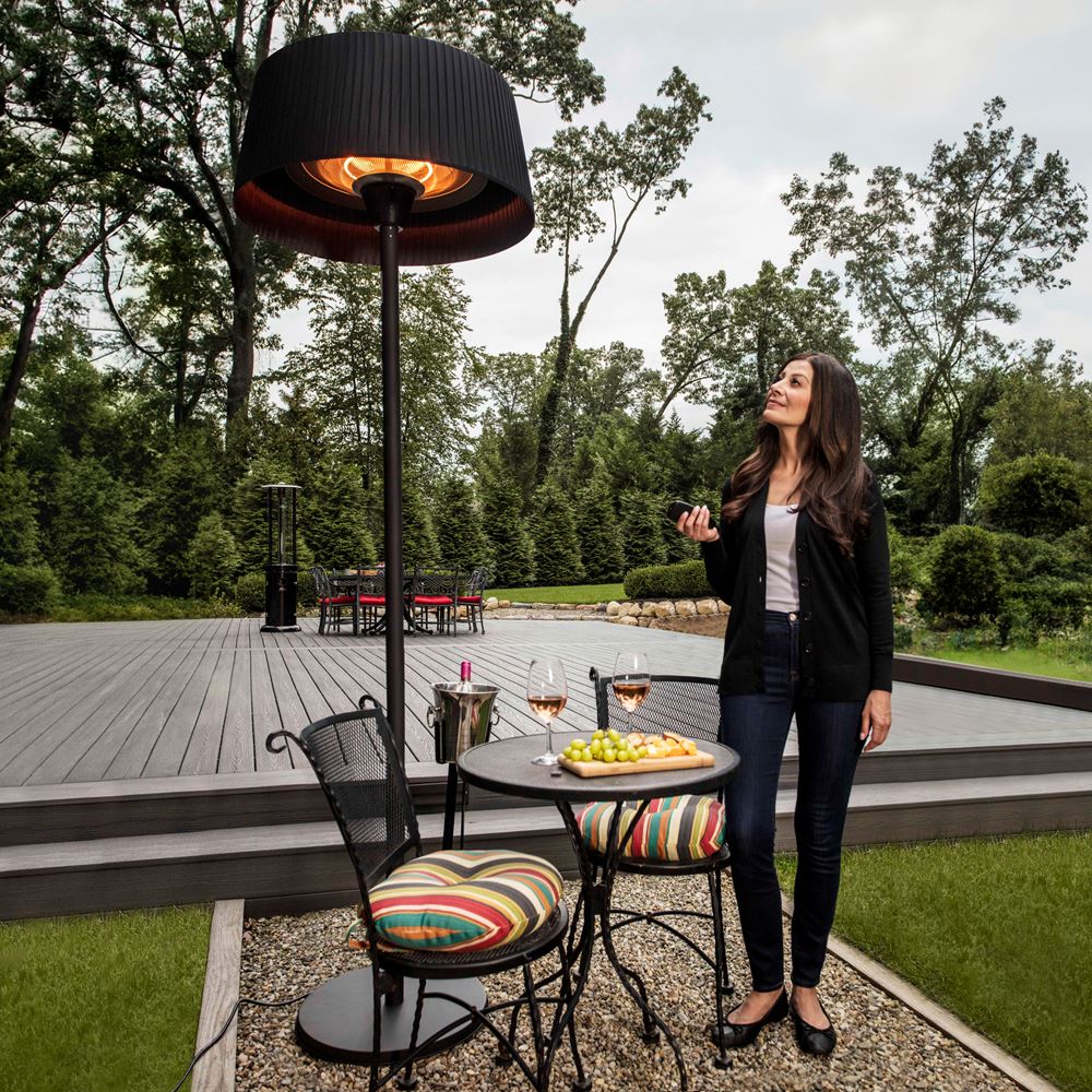 Paragon Outdoor SOL 82 Inch Tall Freestanding Electric Patio Heater for Backyard, Deck, and Restaurant Outdoor Heating