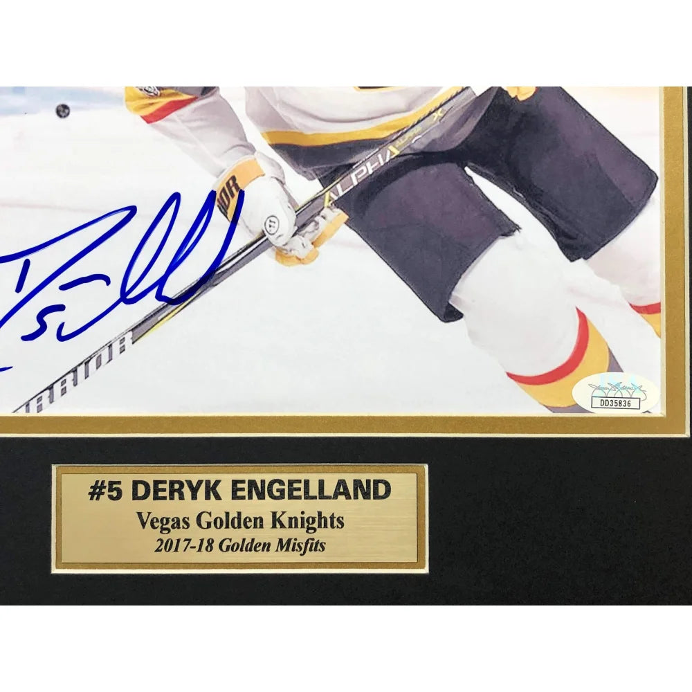 Deryk Engelland Autographed 8x10 Photo Collage with JSA COA - Vegas Golden Knights VGK Memorabilia - Perfect for Sports Collectors, Fans, and Home Decor