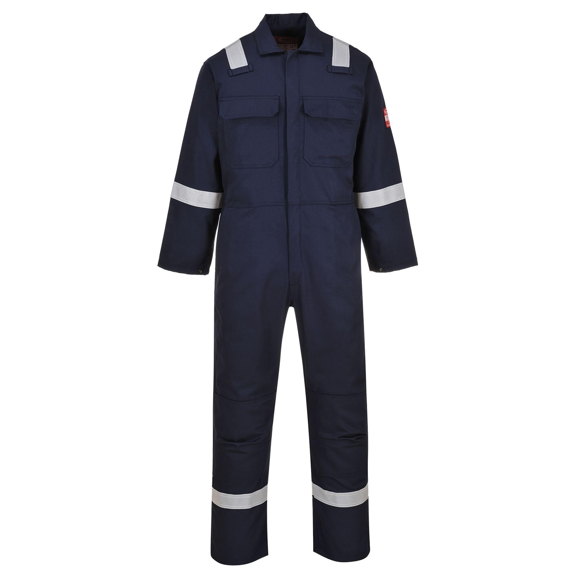 Portwest UBIZ5 Bizweld Flame Resistant Coveralls - FR Protective Workwear for Welding & Industrial Safety (Navy, Tall Large) - Ideal for Welders, Construction & Hazardous Work Environments