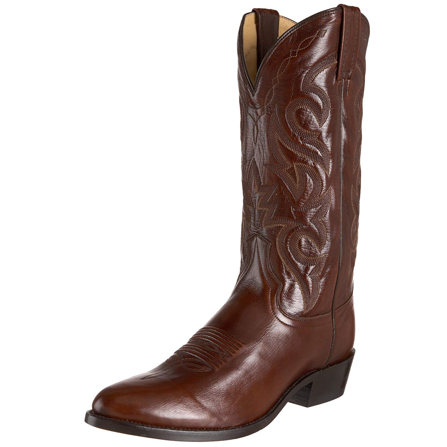 Dan Post Men's Milwaukee Embroidered Western Boots - Black Mid Calf Casual Cowboy Boots for Riding, Country Music Festivals & Everyday Wear
