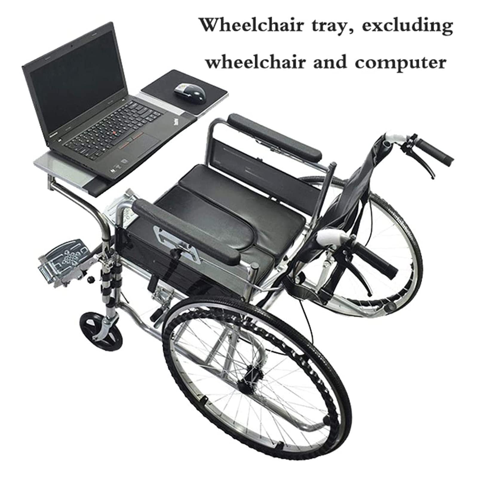 Adjustable Height Universal Wheelchair Lap Tray - Lightweight Portable Desk for Elderly & Disabled Patients - Ideal for Writing, Reading, Eating & Laptop Use - Perfect for Home Care, Hospitals & Nursing Homes