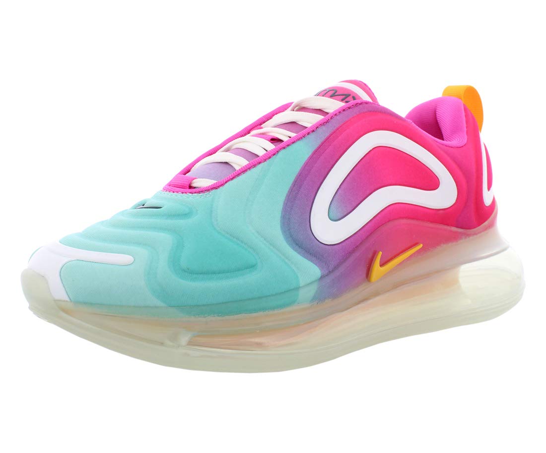 Nike Women's Air Max 720 Running Shoes - Size 5, Teal Tint/University Gold-Laser Fuchsia - Comfortable Athletic Sneakers for Jogging, Gym & Casual Wear