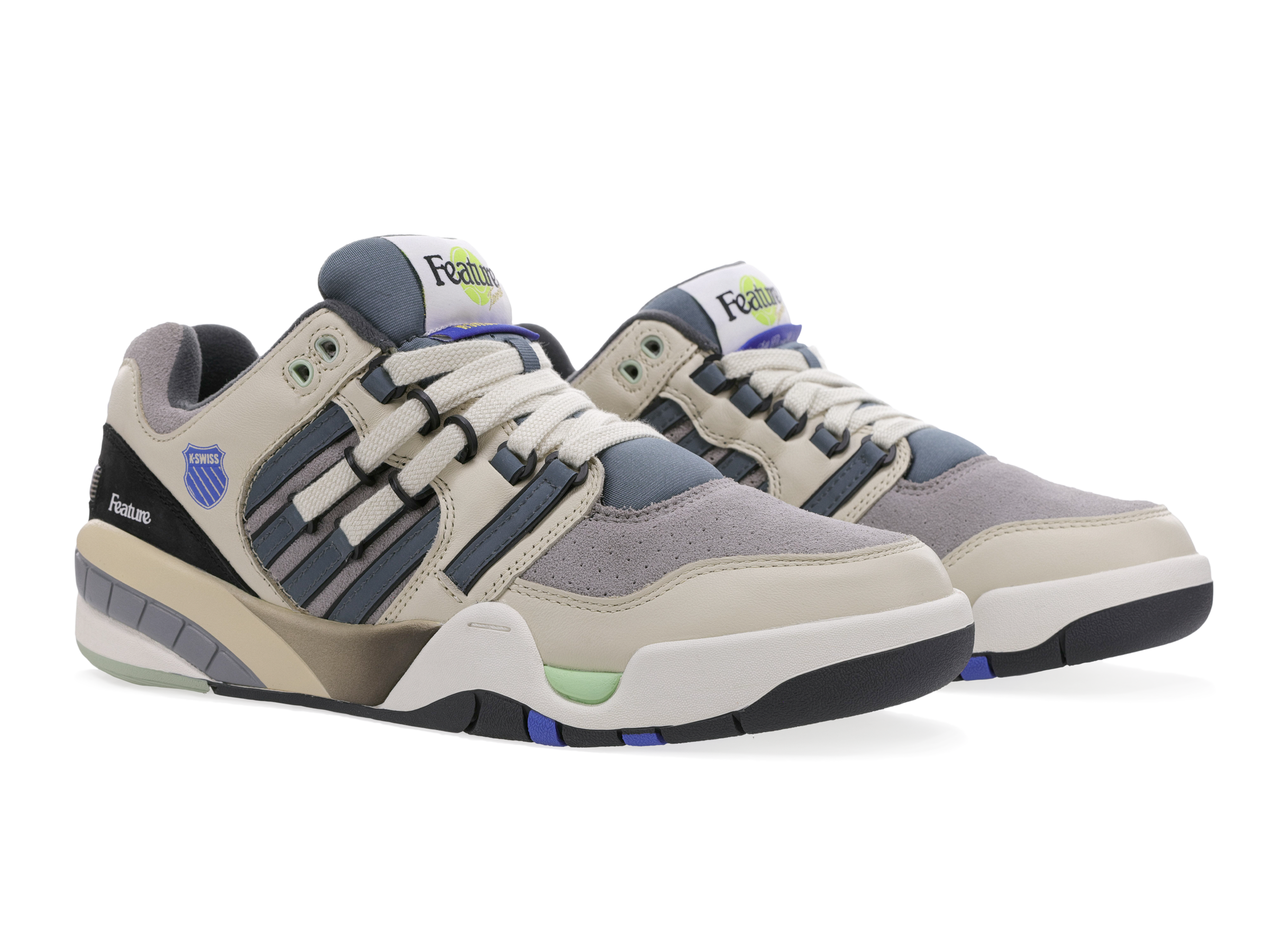 SI 18 INTERNATIONAL X FEATURE Sneakers - 78833 204 M | Stylish Pistachio Shell, Frost Grey & Marshmallow Colorway | Perfect for Casual Wear, Street Fashion & Everyday Comfort