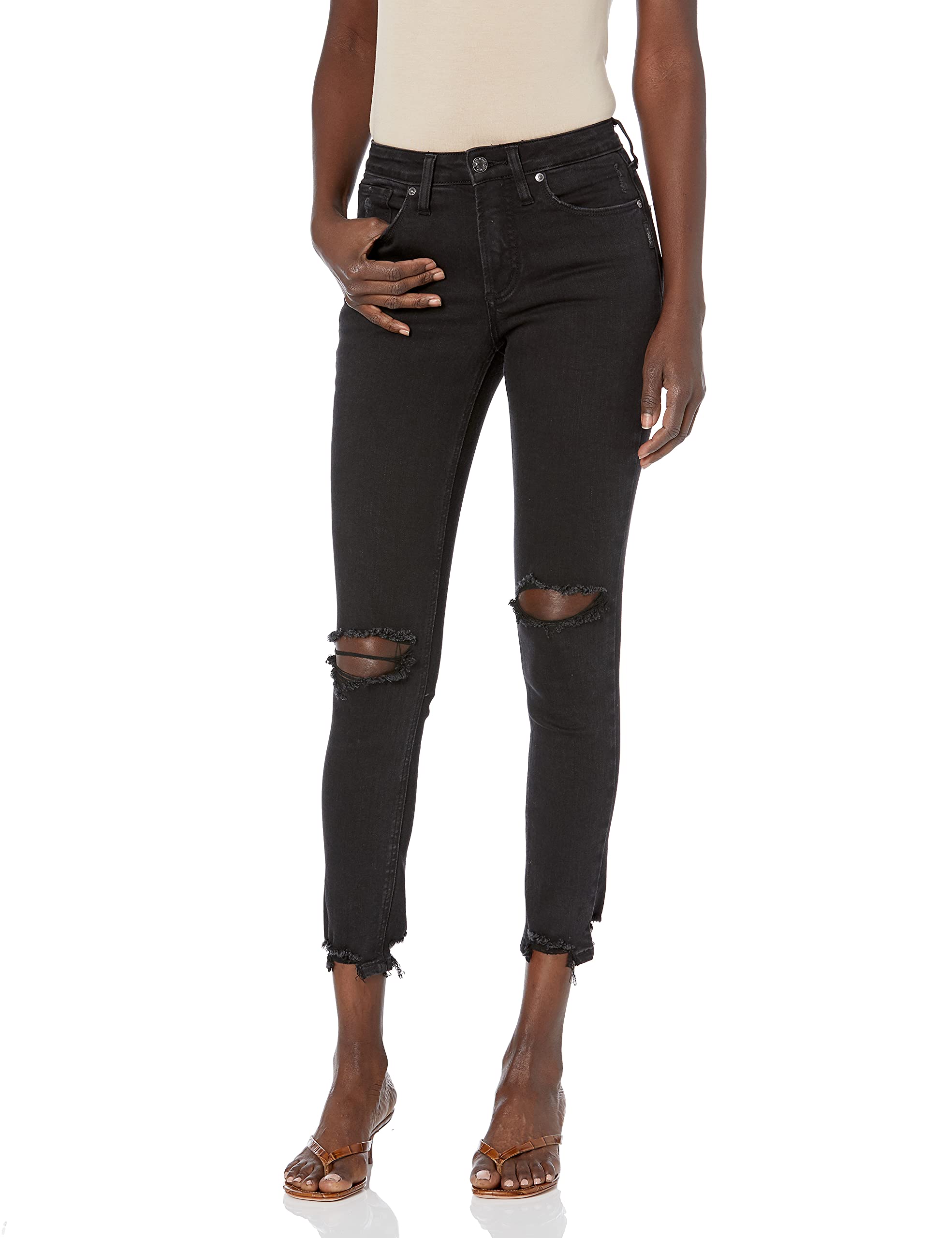 Silver Jeans Co. Women's Most Wanted Mid Rise Skinny Jeans - Stretch Denim Pants for Casual Wear & Everyday Comfort | Perfect for Work, Date Night & Weekend Outfits