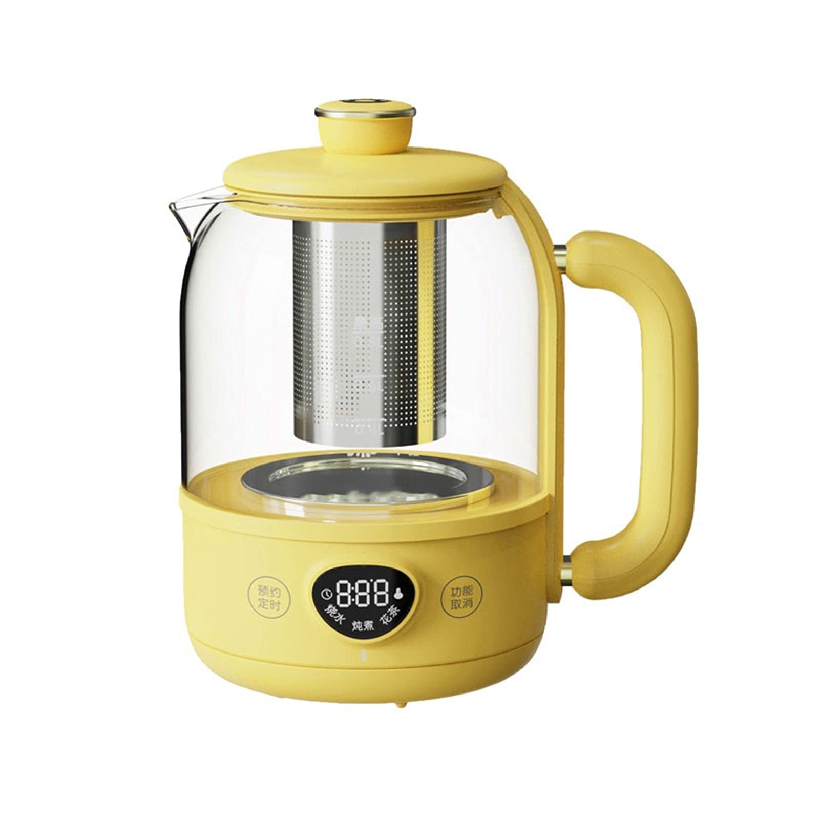 XIAOSAKU 800ml Electric Kettle - Fast Boiling Mini Water Kettle for Tea, Coffee & Bird's Nest Dessert | BPA-Free, Auto Shut-Off | Perfect for Home, Office & Dorm Room (Yellow)