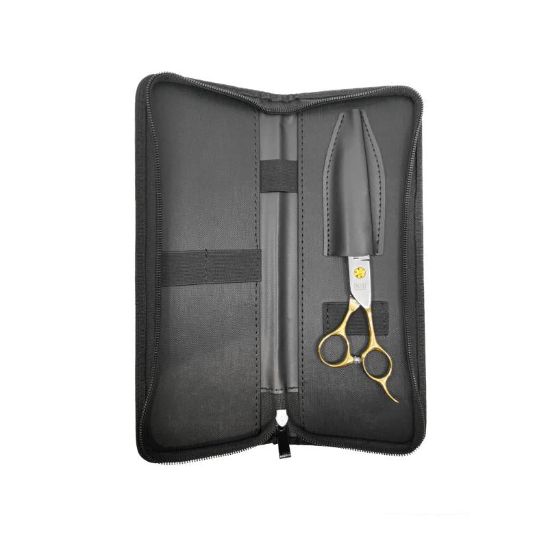 Tauro Pro Line Professional Thinning Shears for Hair Cutting - Right-Handed 440C Stainless Steel Scissors with Golden Handles - Perfect for Salon Stylists & Home Hairdressing
