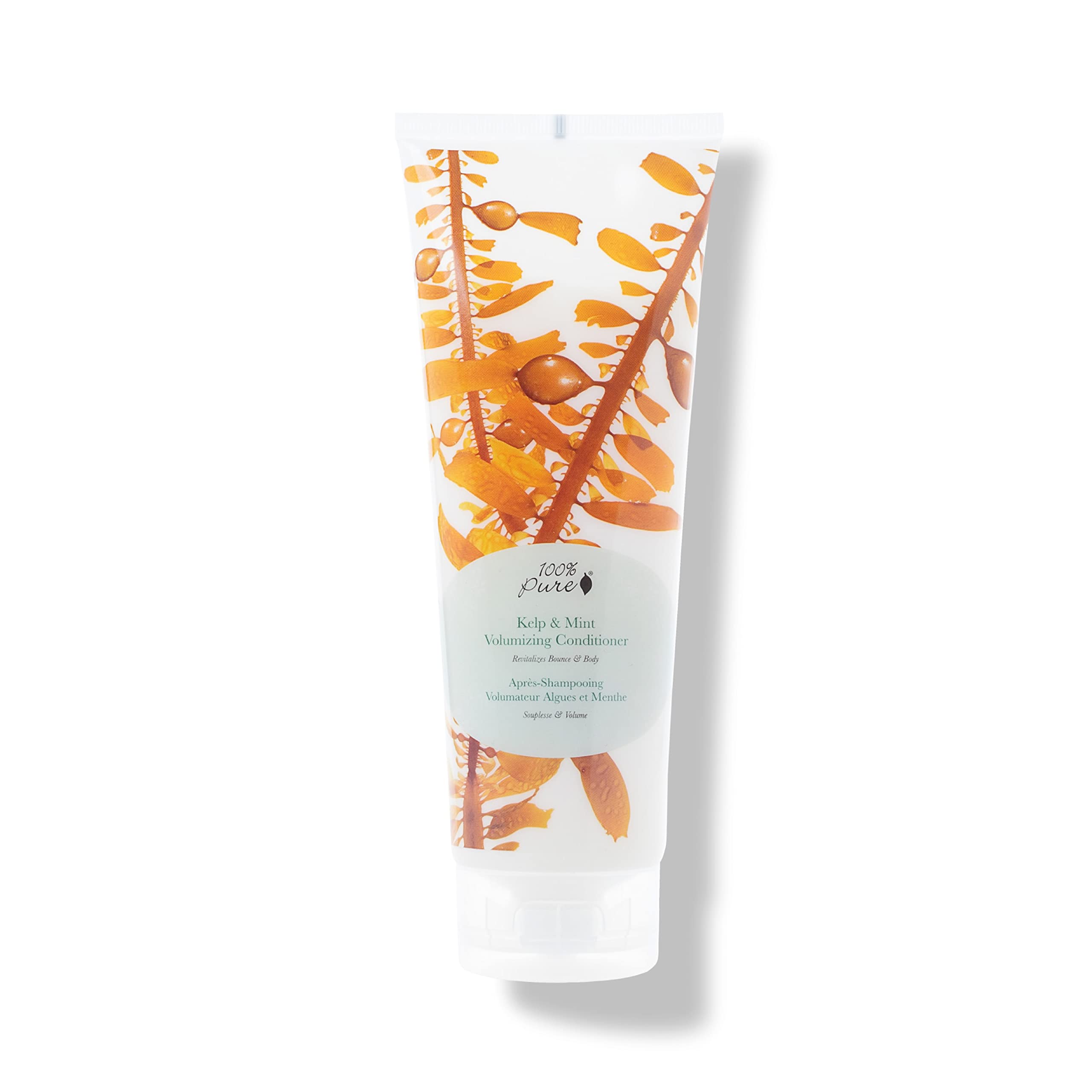 100% Pure Kelp & Mint Volumizing Conditioner - Deep Hydrating Moisturizer for Dry, Damaged & Thinning Hair - Sulfate-Free Botanical Hair Treatment for Women & Men - Promotes Healthy Hair Growth - 8 Fl Oz - Perfect for Daily Use & Salon-Quality Results at Home
