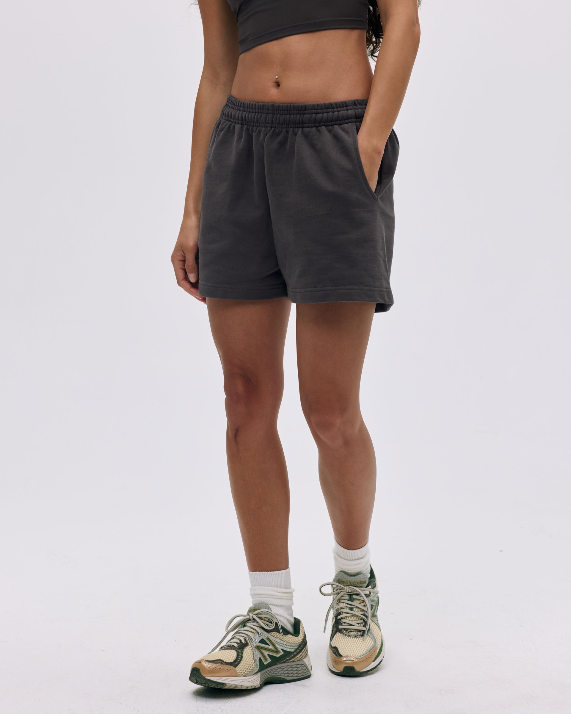 Premium Branded Sweat Shorts for Men & Women - Soft Cotton Lounge Shorts with Coffee Bean Print - Perfect for Gym, Running, Yoga & Casual Wear