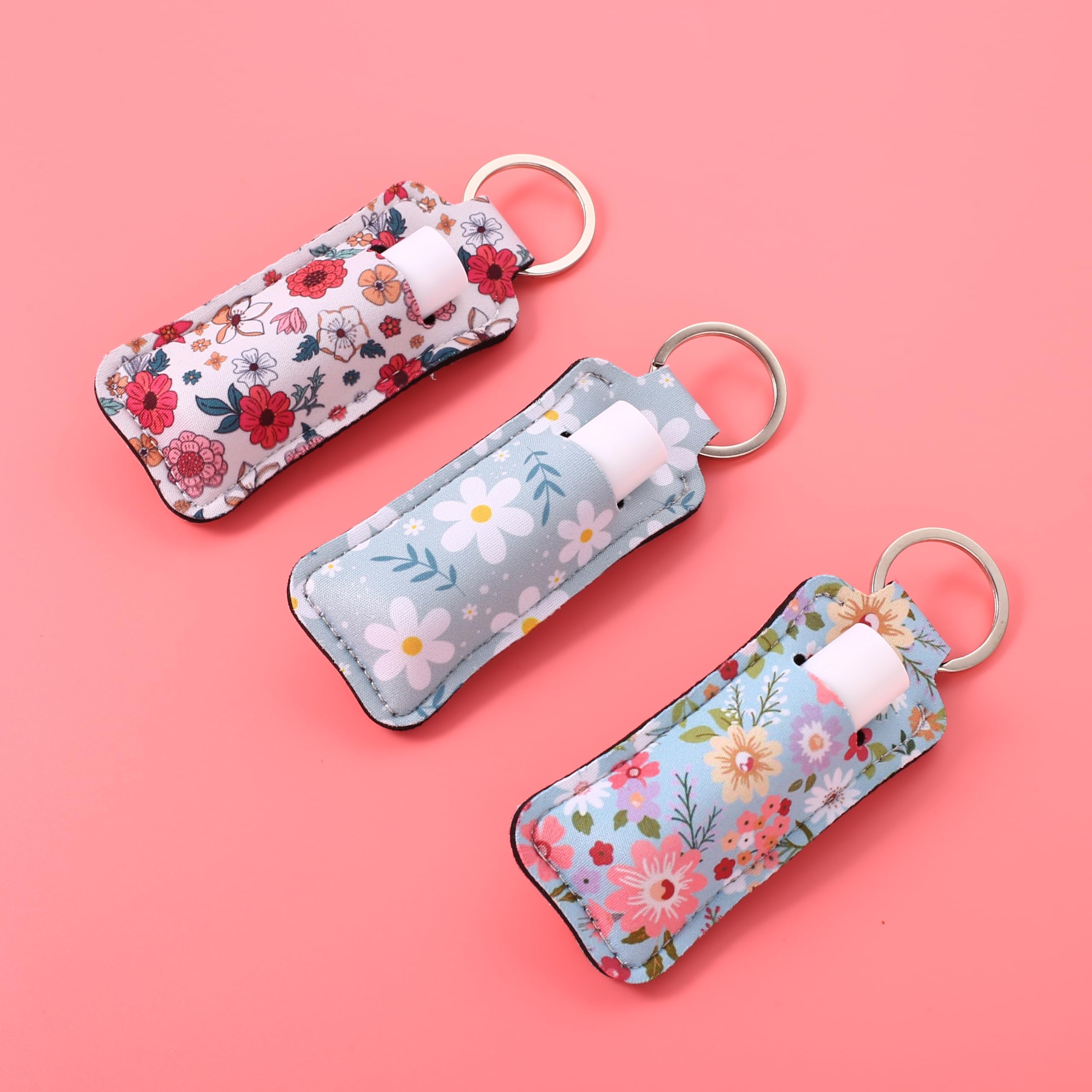 Cute Lip Balm Keychain Holder with Clip - COOKOOKY Chapstick Holder for Keys, Perfect for Travel, Gym, and Everyday Use