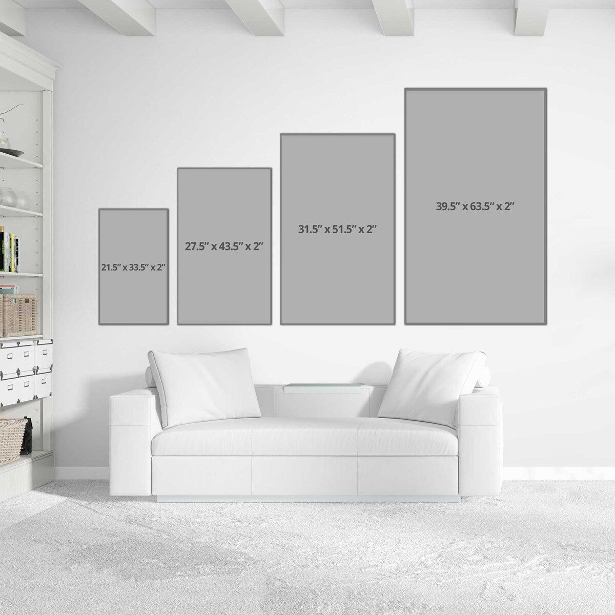 Summer Wind II Floating Canvas Wall Art - Modern Home Decor for Living Room, Bedroom & Office