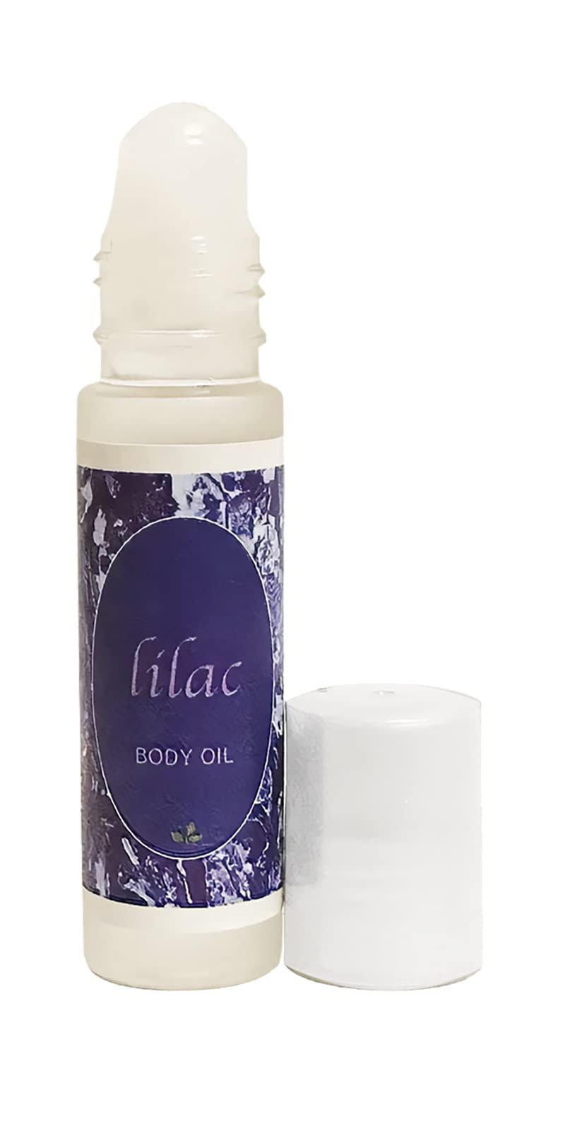Long Lasting Natural Body Oil 10ml - Travel Size Roller Ball with Lilac Scent | Hydrating & Nourishing for Dry Skin | Perfect for On-the-Go Moisturizing, Gym Bag & Purse