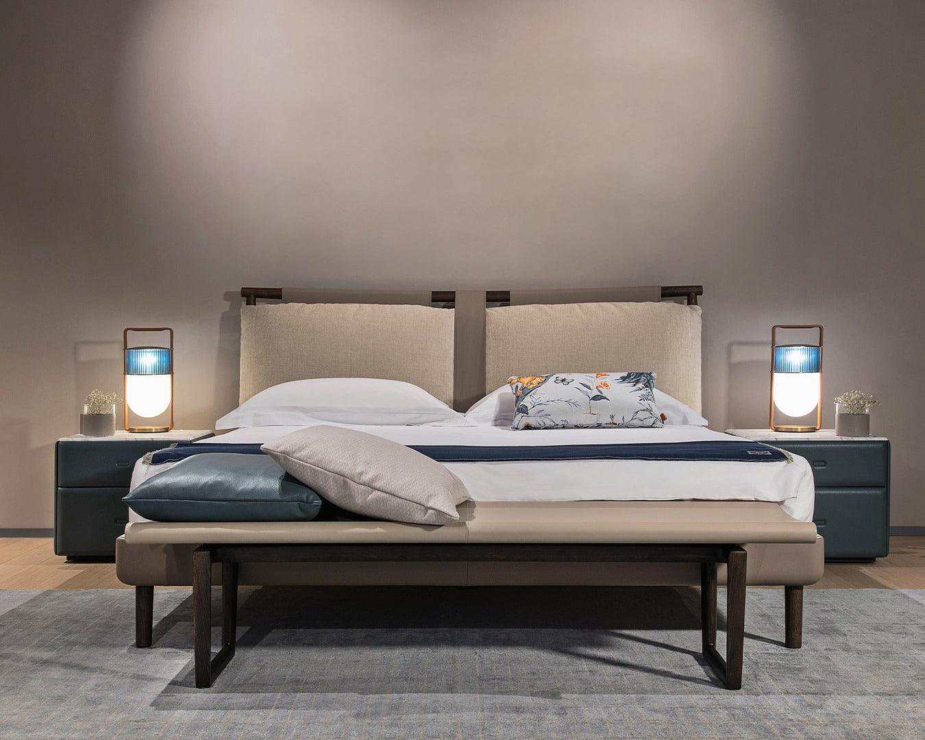 Modern Xi Table Lamp - Stylish LED Nightstand Light for Bedroom, Living Room & Office - Perfect for Reading, Relaxing & Decor