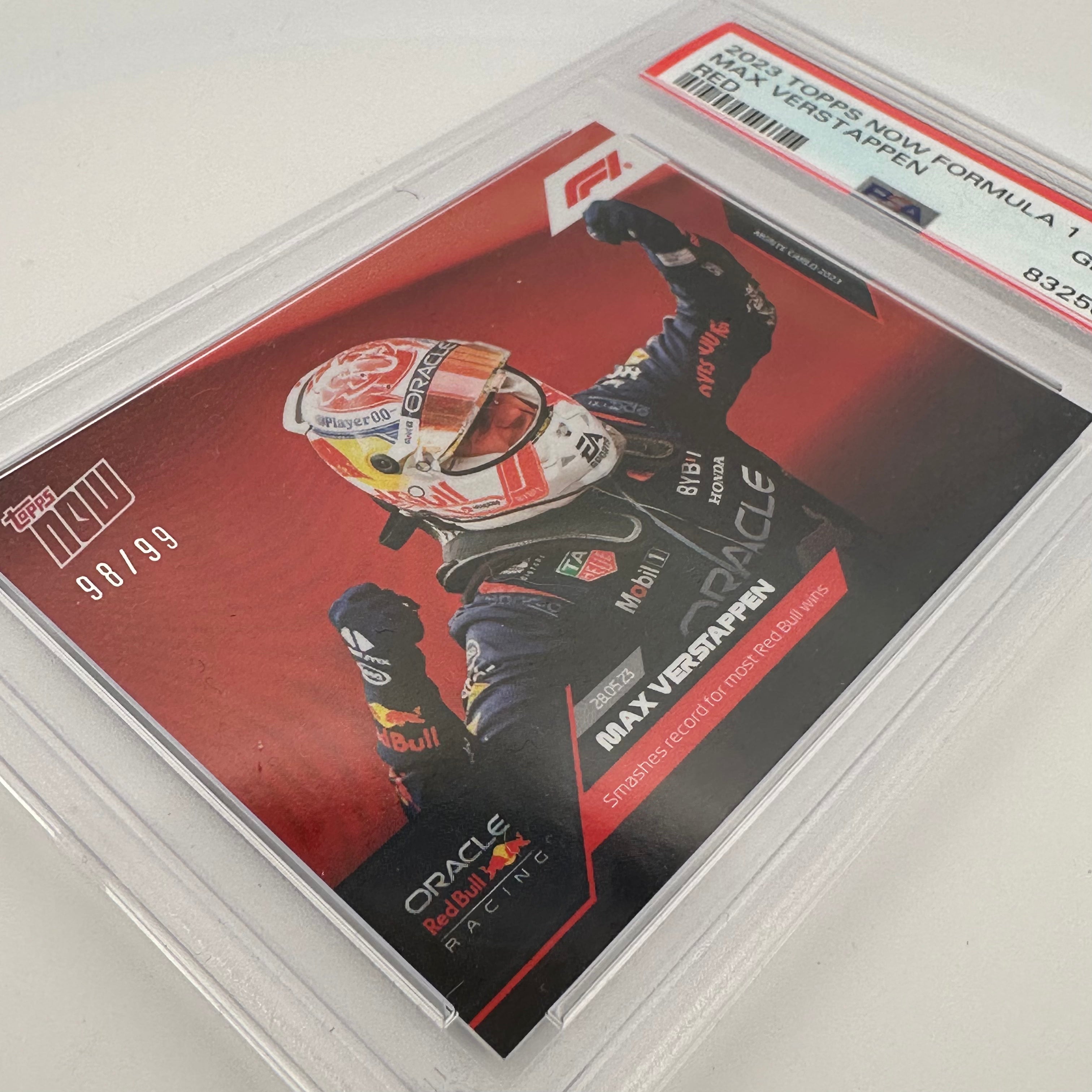 PSA 10 Graded 1998-99 Max Verstappen #15 Red Bull Racing Rookie Card - Perfect for Collectors, Sports Memorabilia & F1 Fans