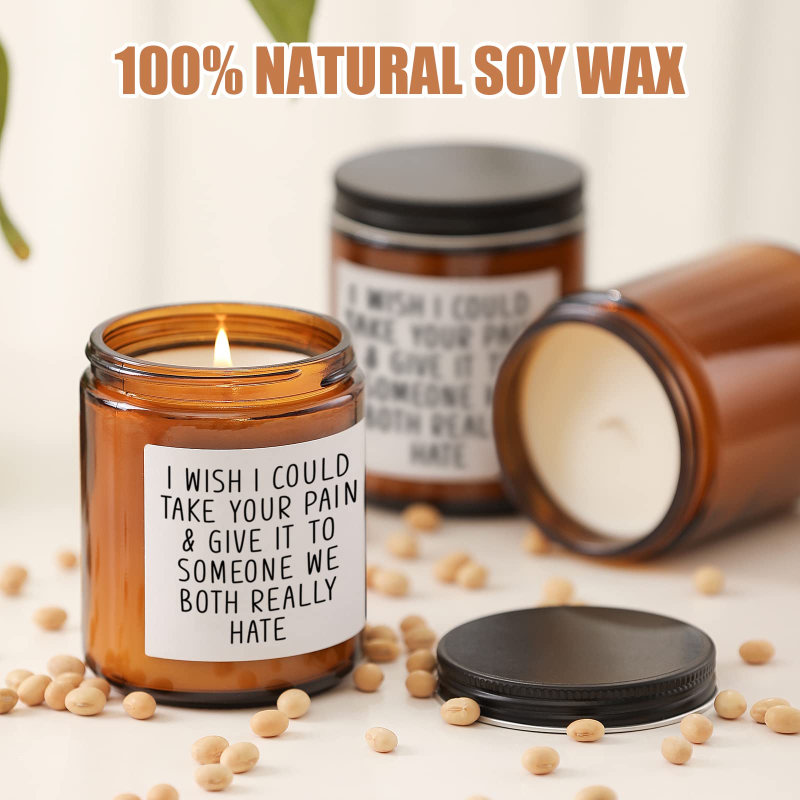 Get Well Soon Gifts for Women & Men - Thoughtful Sympathy Candles for Recovery After Surgery, Illness, or Loss - Inspirational Gifts for Cancer Patients, Grieving, Condolence, Divorce & Miscarriage - Perfect for Hospital Visits, Home Comfort & Emotional Support