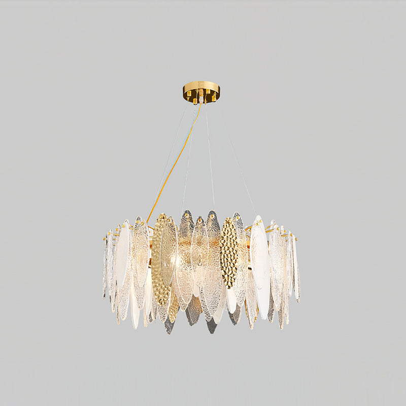 Elegant Lola Glass Chandelier - Modern Crystal Ceiling Light Fixture for Dining Room, Living Room & Bedroom Decor