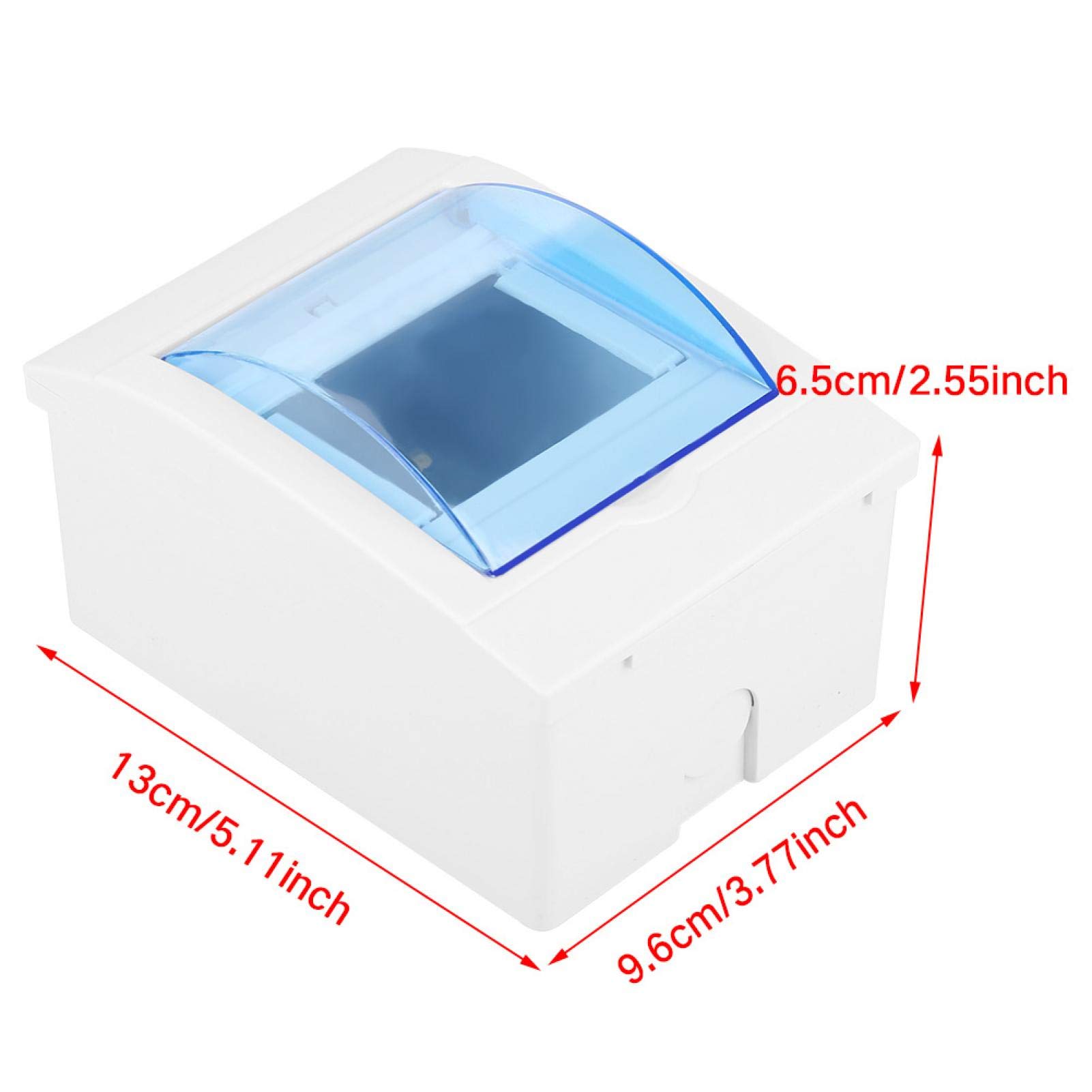 3-4 Way Transparent Plastic Circuit Breaker Box - Wall Mount Power Distribution Protection Enclosure for Indoor Electrical Wiring | Home & Office Use