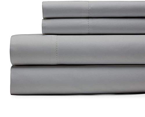 Luxury 100% Egyptian Cotton Sheet Set - 4 Piece 1000 Thread Count (1 Flat Sheet, 1 Fitted Sheet with 18