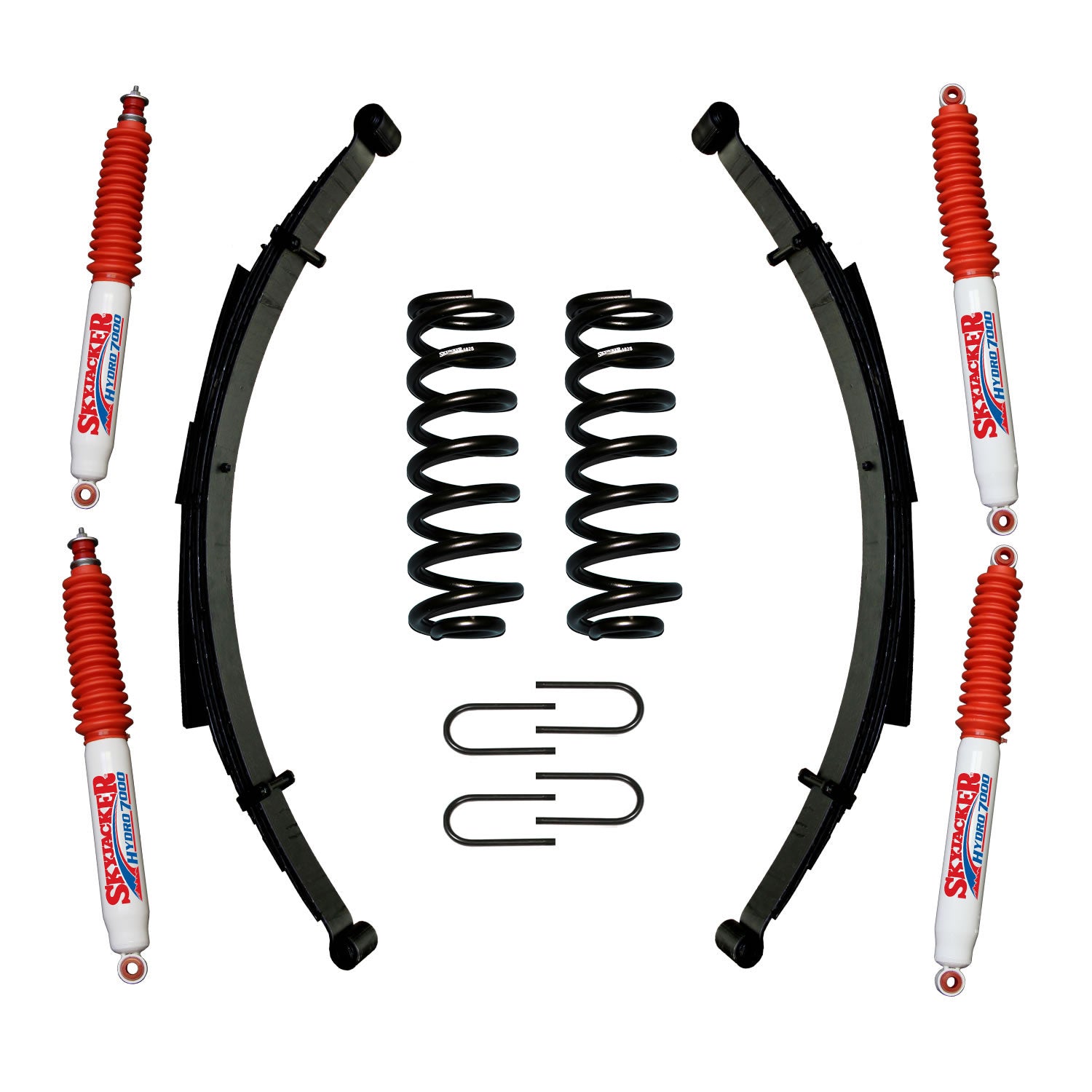 1.5-2 Inch Lift System with Hydro Shocks for 1980-1996 Ford Bronco - Off-Road Suspension Upgrade for Enhanced Performance & Durability