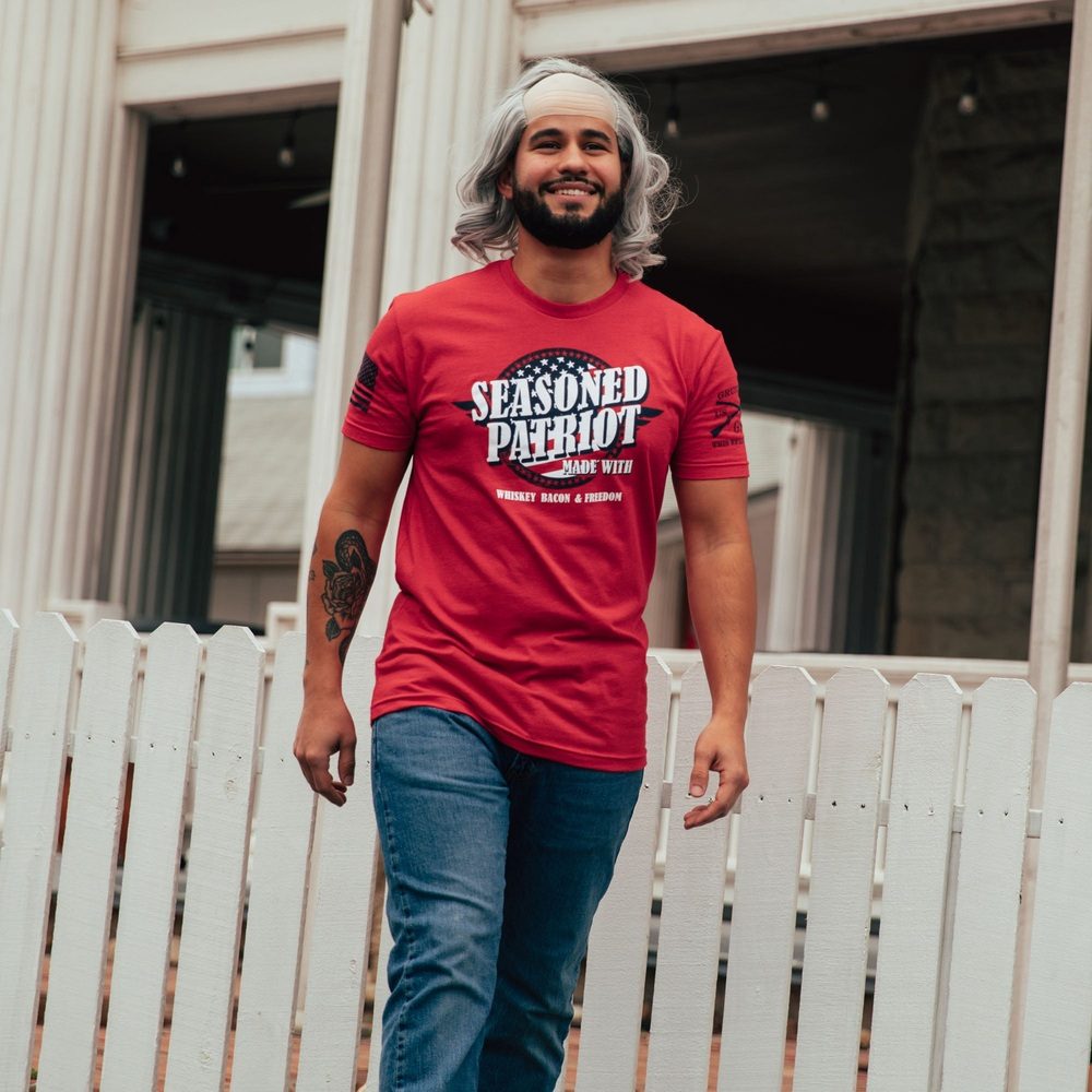 Patriotic American Flag T-Shirt for Men & Women - Red, White & Blue - Perfect for 4th of July, Veterans Day & Political Rallies