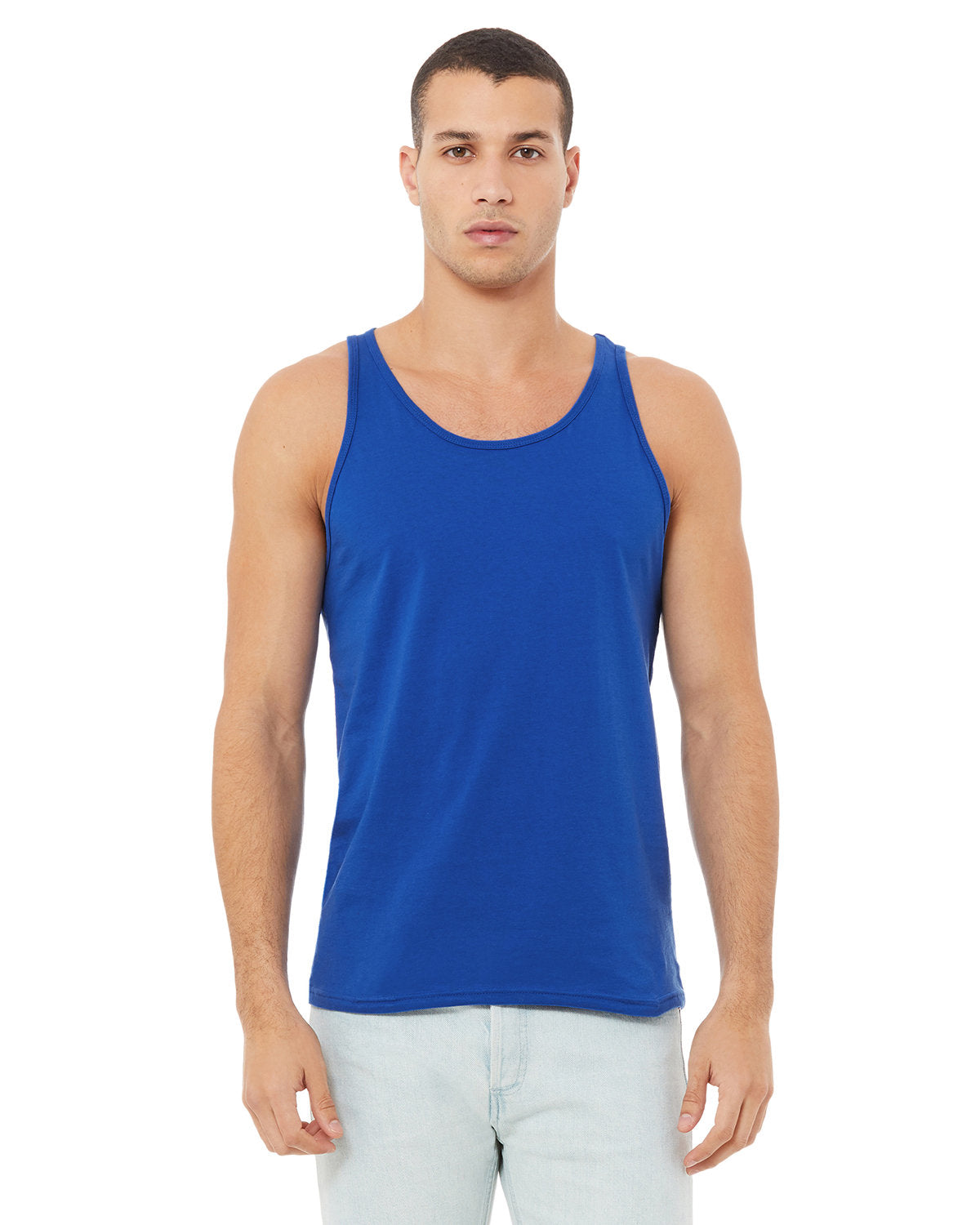 Bella + Canvas 3480 Unisex Jersey Tank Top - Soft Cotton Spaghetti Strap Casual Wear for Men & Women - Perfect for Gym, Beach, Summer Outfits and Layering