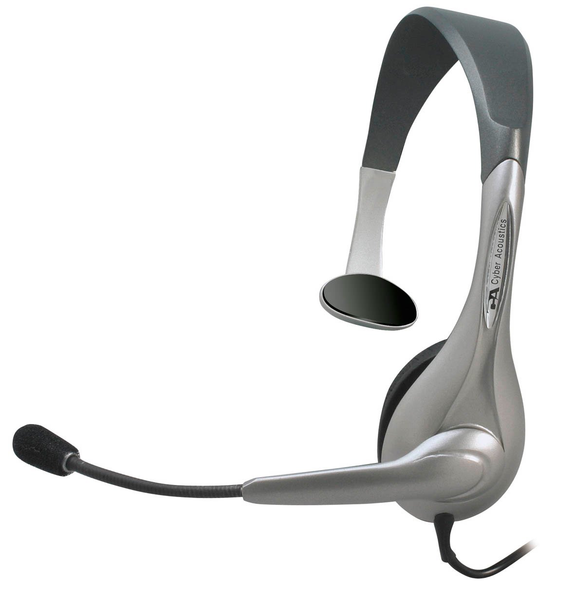 Cyber Acoustics AC-101 Mono Headset with Microphone - Noise Cancelling Headphones for Office, Call Center & Online Classes (PC/Mac Compatible)