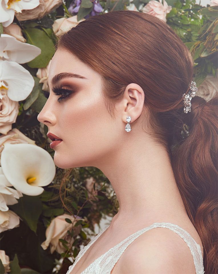 Elegant Bridal Earrings by Stephanie Browne – Perfect for Weddings, Prom & Special Occasions