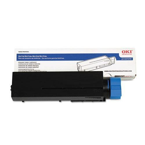 OKIDATA CORPORATION 44574701 Black Toner Cartridge - 4,000 Page Yield | High-Quality Replacement for Laser Printers | Perfect for Office & Home Printing Needs
