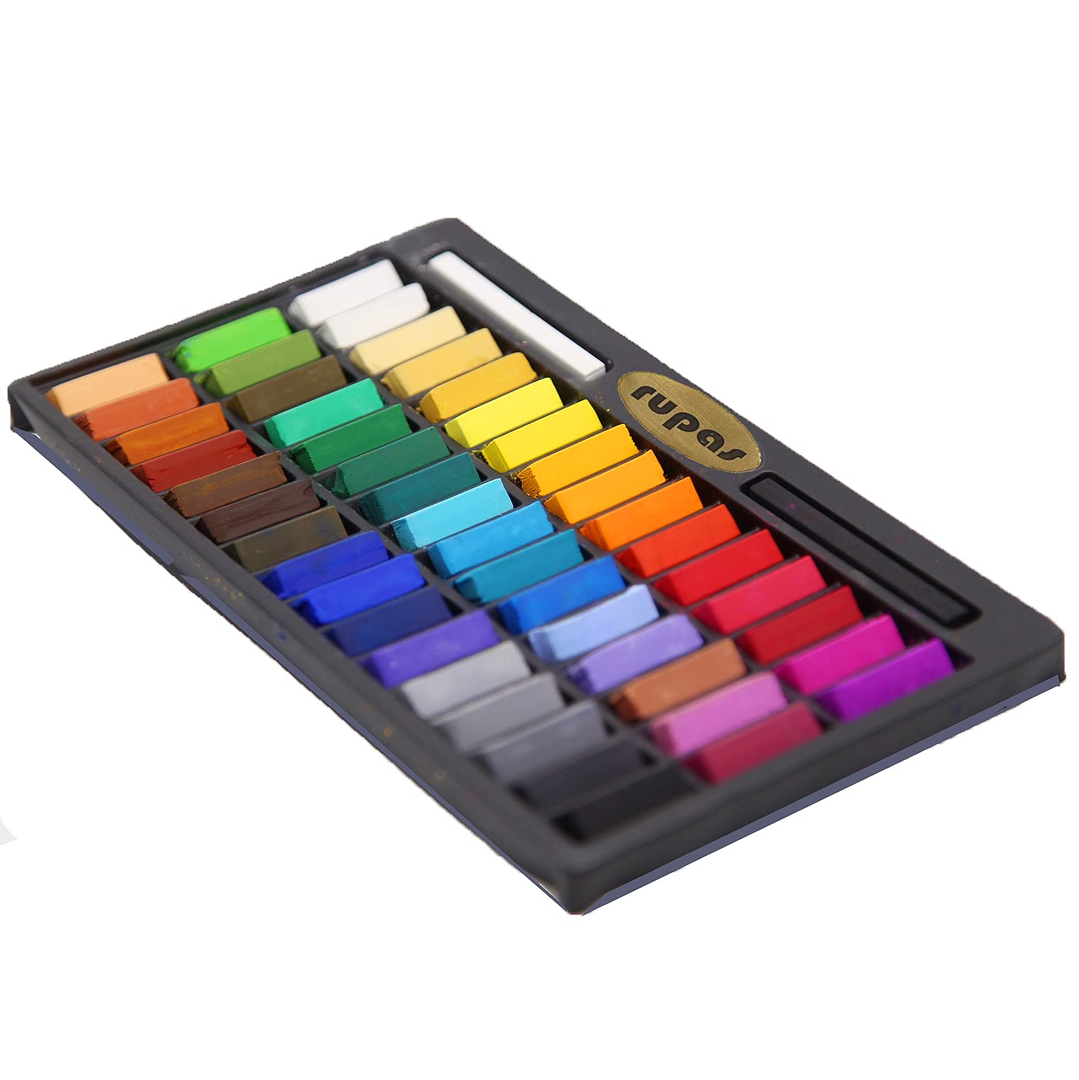 48 Colors Soft Dry Pastel Chalk Set - Square Non-Toxic Art Chalks for Kids & Adults - Perfect for Sidewalk Drawing, Classroom Art Projects & DIY Crafts