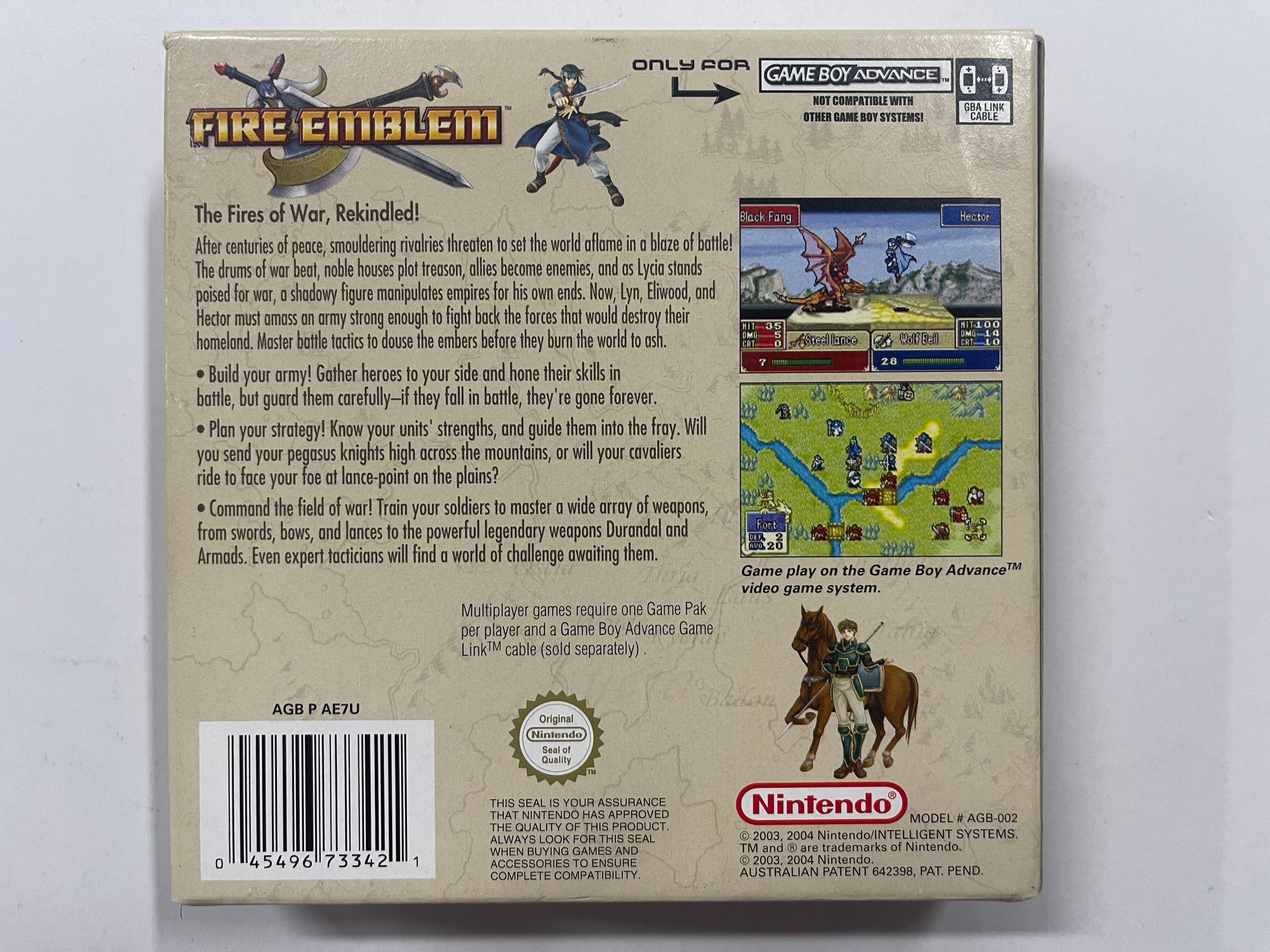 Fire Emblem Complete In Box - Authentic Nintendo Game for Collectors & Gamers - Perfect for Gaming Nights & Nostalgic Playthroughs