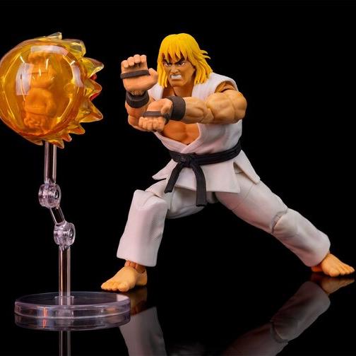 Player 2 Ken 1/12 Scale Exclusive Action Figure - Ultra Street Fighter II: The Final Challengers by Jada Toys | Collectible Fighting Game Character for Display & Gaming Enthusiasts