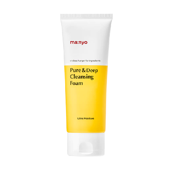 Manyo Factory Pure & Deep Cleansing Foam - Gentle Korean Facial Cleanser for Acne & Oily Skin | Daily Deep Pore Cleansing & Makeup Removal | Perfect for Morning & Night Skincare Routine
