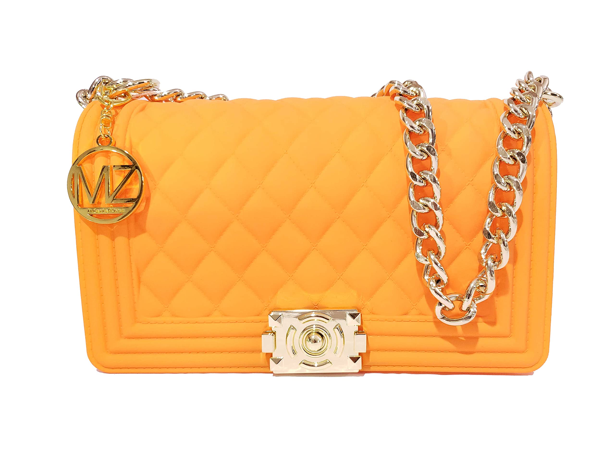 MariaKinz Jelly Crossbody Shoulder Bag for Women - Trendy Clear Transparent Purse for Daily Use, Travel, and Beach Accessories