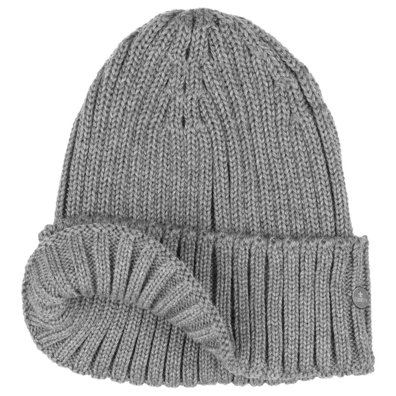 Lierys Merino Wool Rib Knit Beanie - Soft Winter Hat for Men & Women - Perfect for Skiing, Hiking & Cold Weather Activities