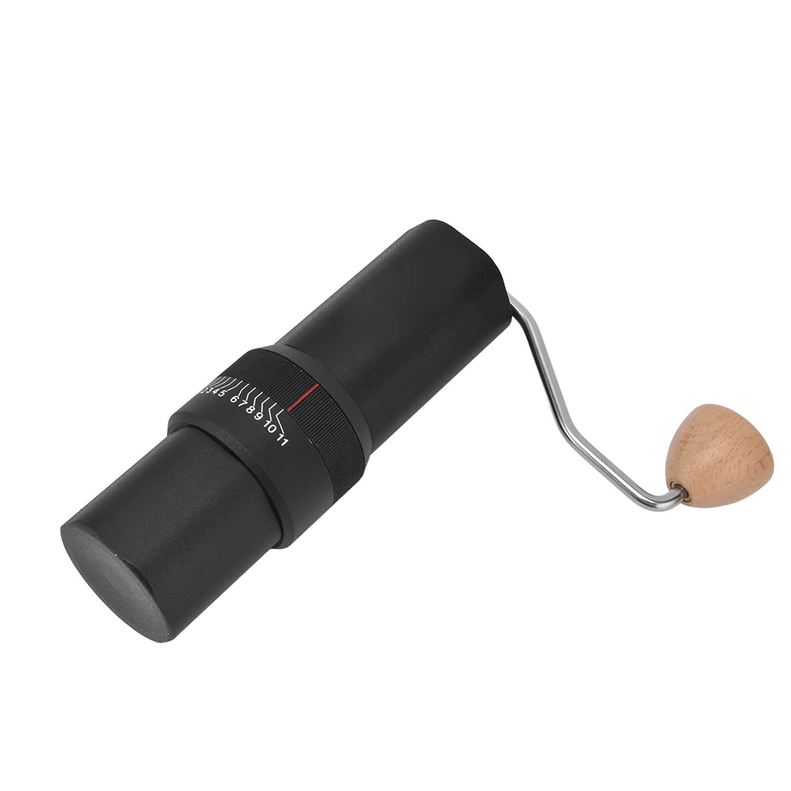 Premium Manual Coffee Grinder - Portable Stainless Steel Hand Crank Mill for Espresso, French Press & Pour Over - Perfect for Camping, Travel & Home Use - Black
