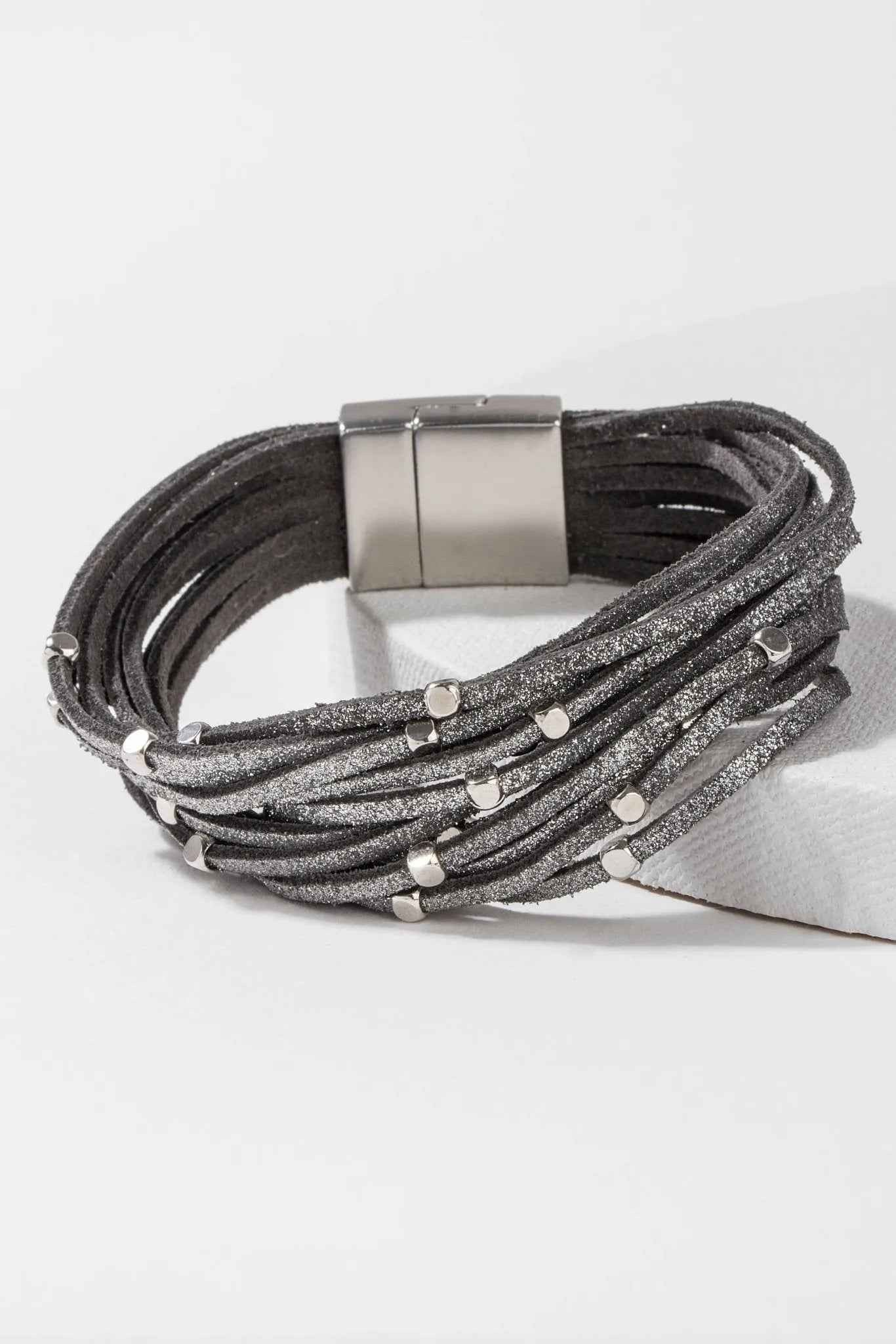 Double Wrap Genuine Leather Bracelet for Men & Women - Stylish Handmade Adjustable Wrap Bracelet for Casual & Formal Wear