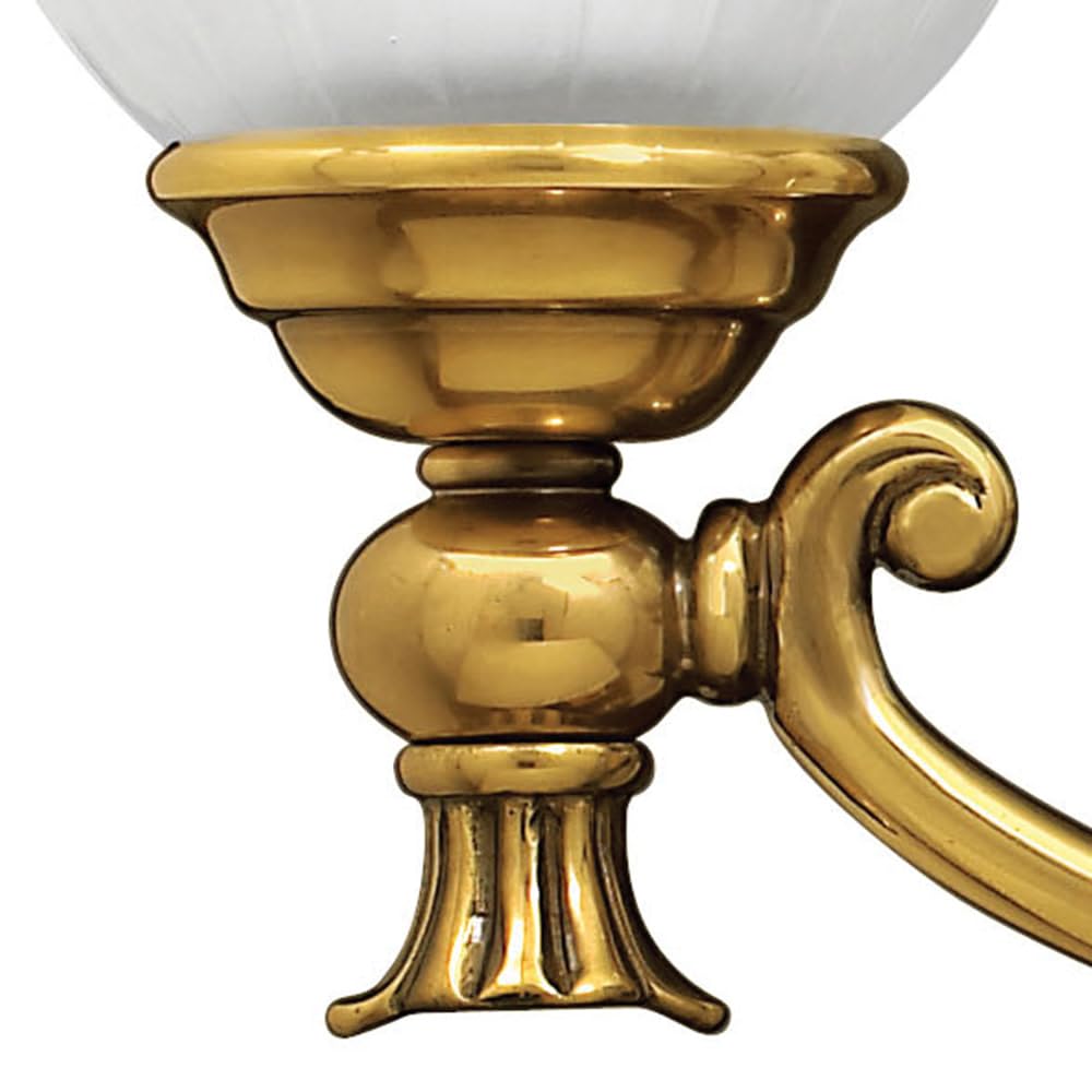 Hinkley Francoise Collection Traditional 3-Light Bathroom Vanity Light Fixture in Burnished Brass - Perfect for Classic Bathroom Decor and Vanity Lighting