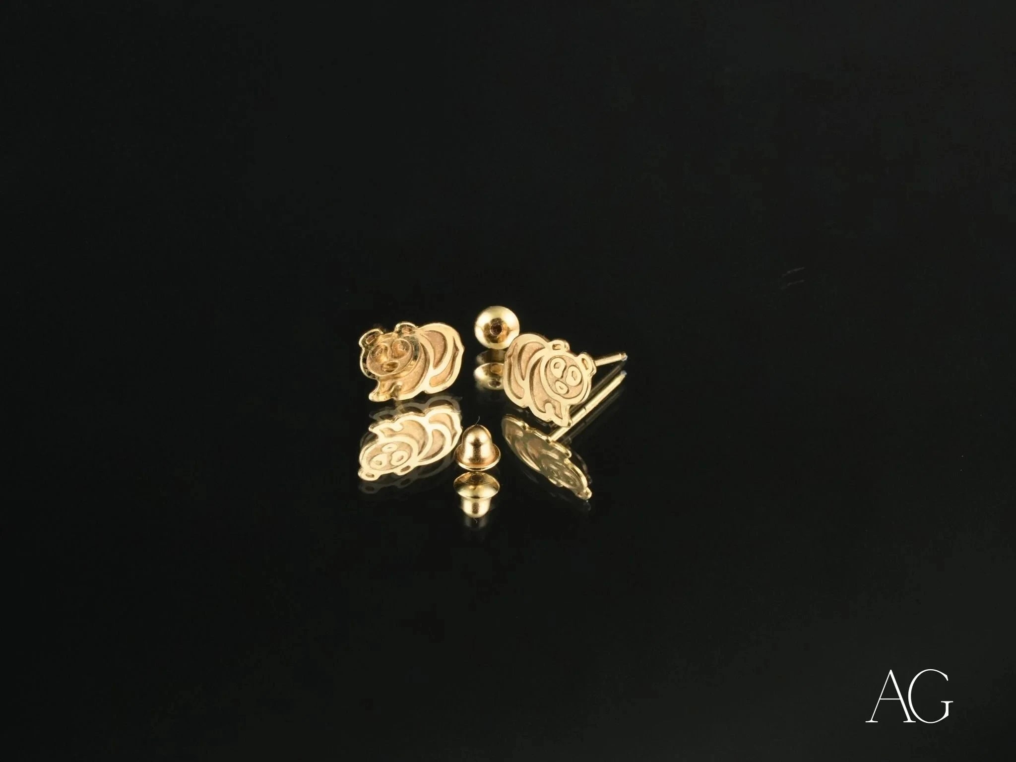 Playful Piglet Stud Earrings - 18K Gold Plated Cute Animal Jewelry for Women - Perfect Gift for Animal Lovers, Birthday & Everyday Wear