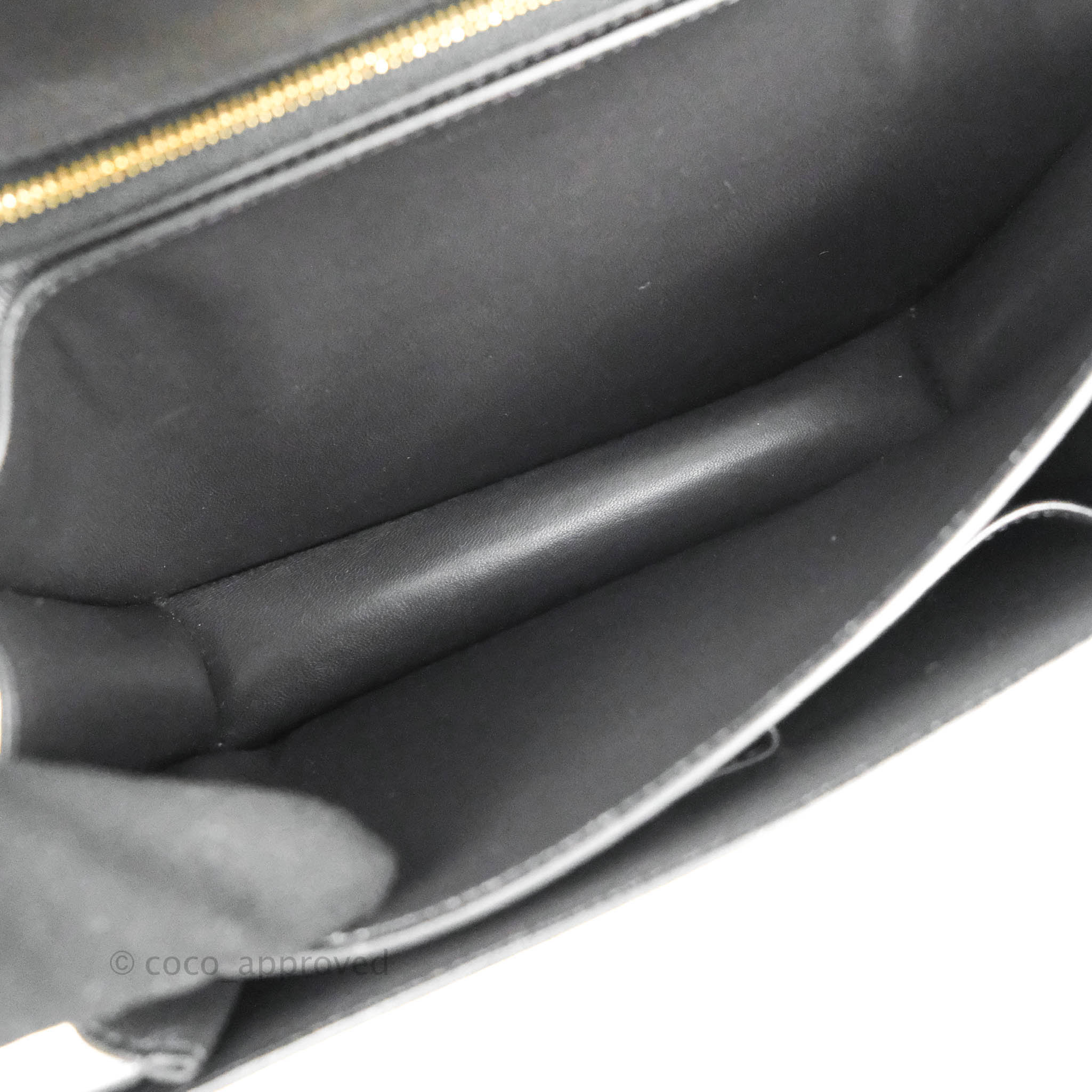 Celine Medium Classic Box Flap Bag in Dark Grey Liege Calfskin Leather - Luxury Crossbody Purse for Women, Perfect for Work, Travel & Evening Events