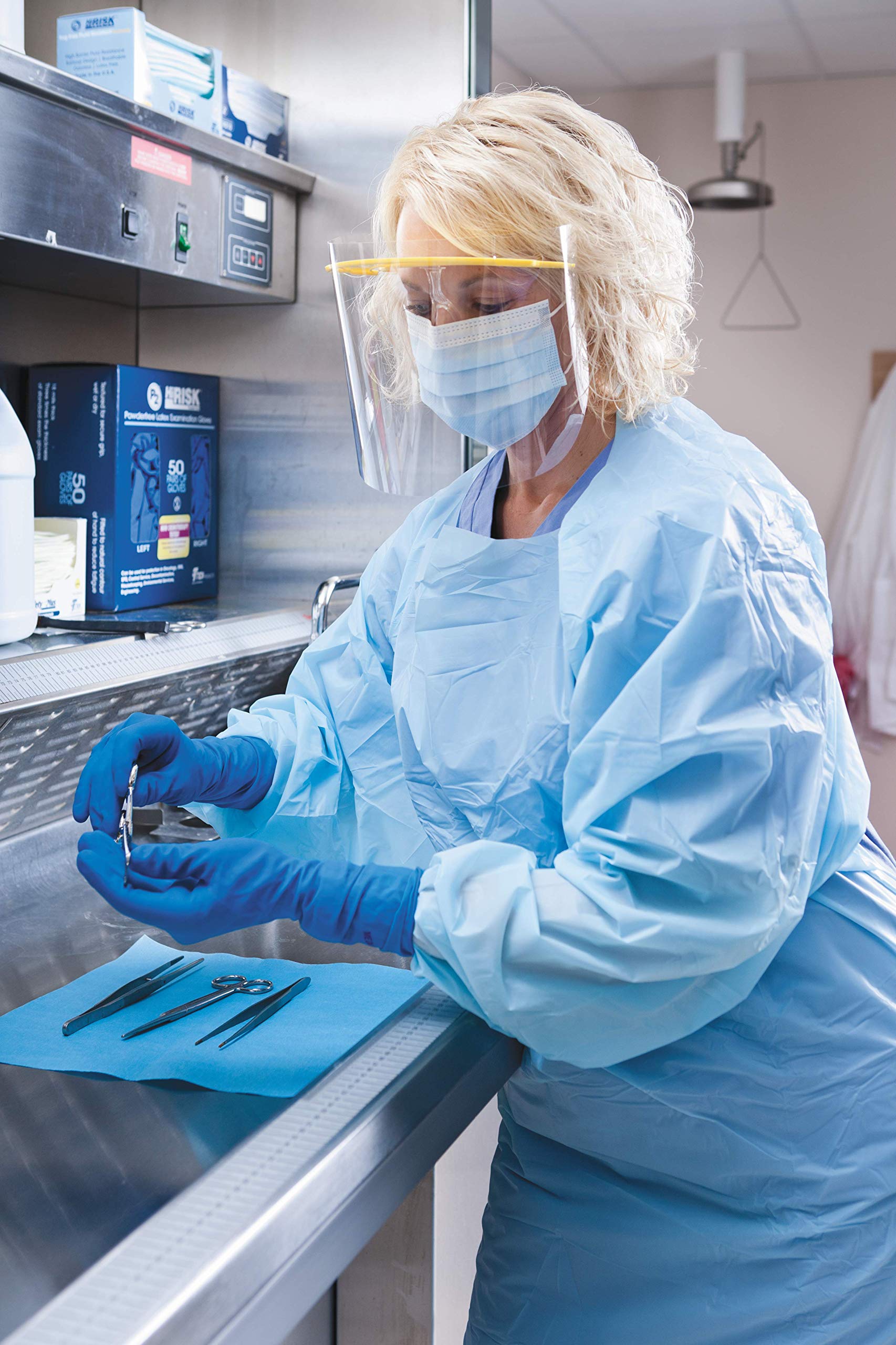 TIDIShield Assemble 'n Go Face Shield Visors (100 Pack) - Clear Protective Visors for Medical, Dental & Pharmacy Use - Compatible with Eyewear - Essential PPE for Clinics, Offices & Homecare (2211-100) - Ideal for Healthcare Workers, First Responders & High-Risk Environments