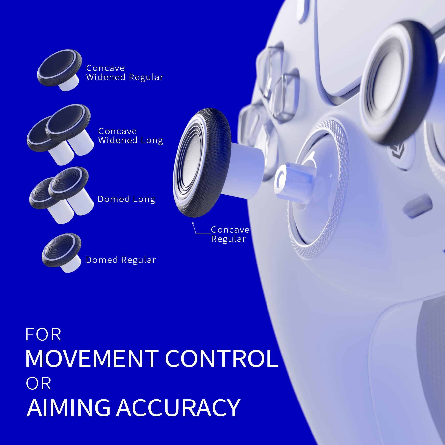 HEXGAMING ULTIMATE Wireless PS5/PS4 Controller with Back Buttons, Mouse-Click Triggers & Interchangeable Thumbsticks - Purple Galaxy Design | Perfect for Competitive Gaming & Long Play Sessions