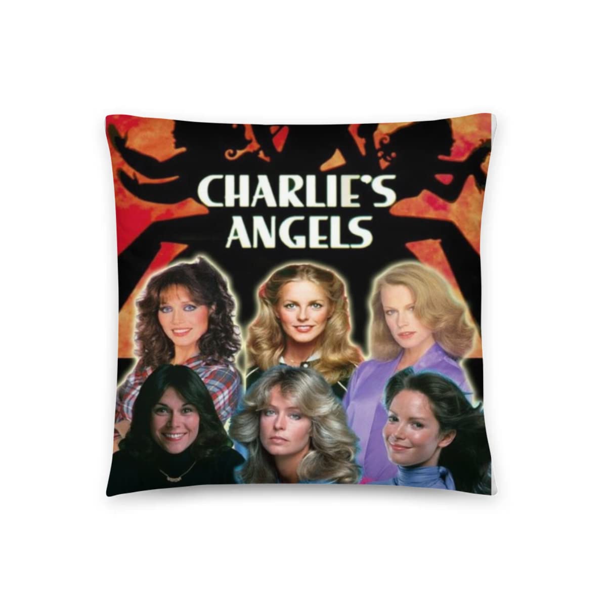 Decorative Throw Pillows for Sofa & Bed - Soft Square Cushion Covers with Charlie's Outdoor Angels Design - Perfect for Living Room, Bedroom & Outdoor Decor