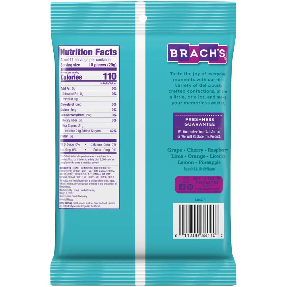 Brach's Classic Jelly Bean Candy - 11 oz Bag | Assorted Fruit Flavors | Easter Basket Fillers, Party Favors & Movie Night Snacks